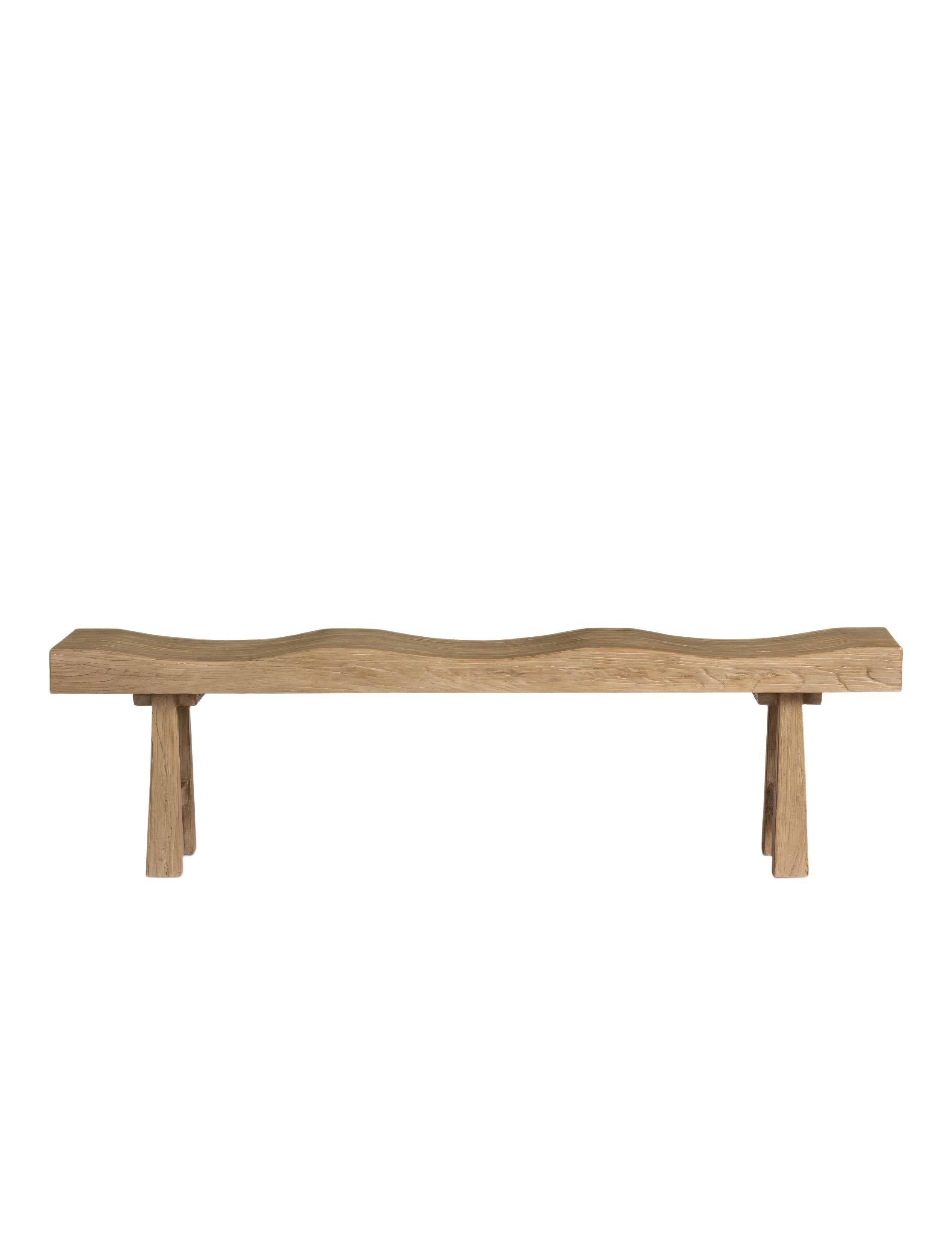 Modern Rustic-Style Wooden Bench