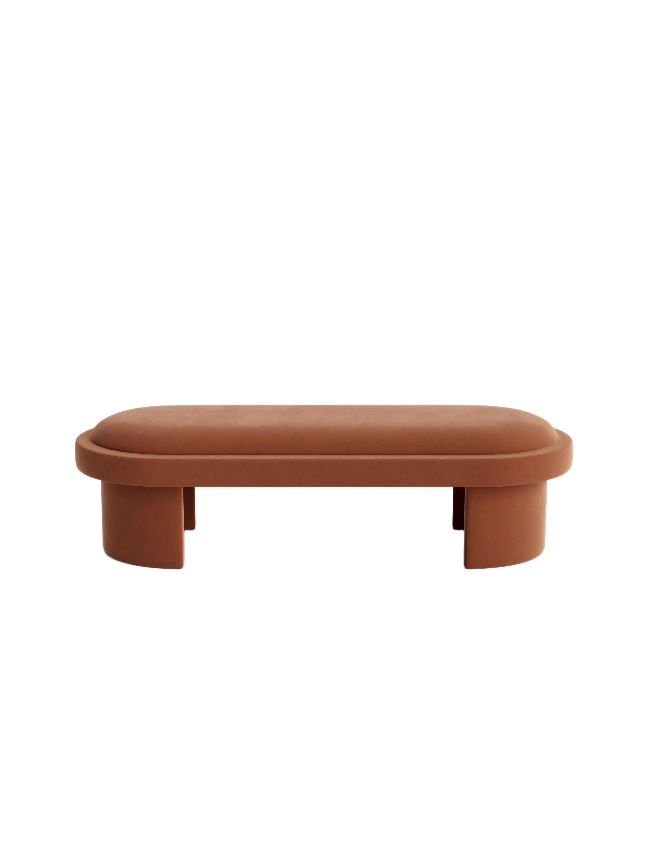 Red Velvet Bench