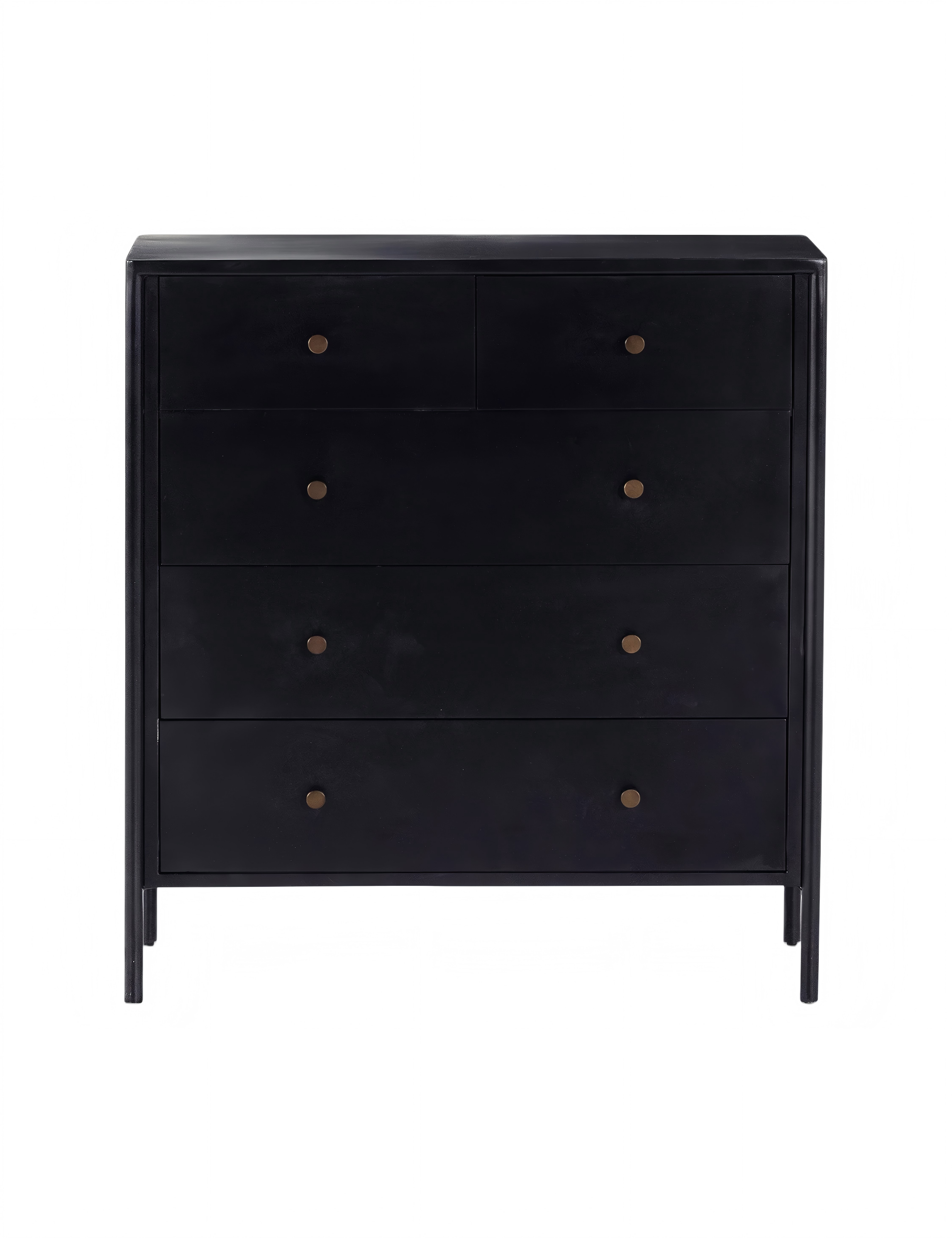 Black 5-Drawer Chest