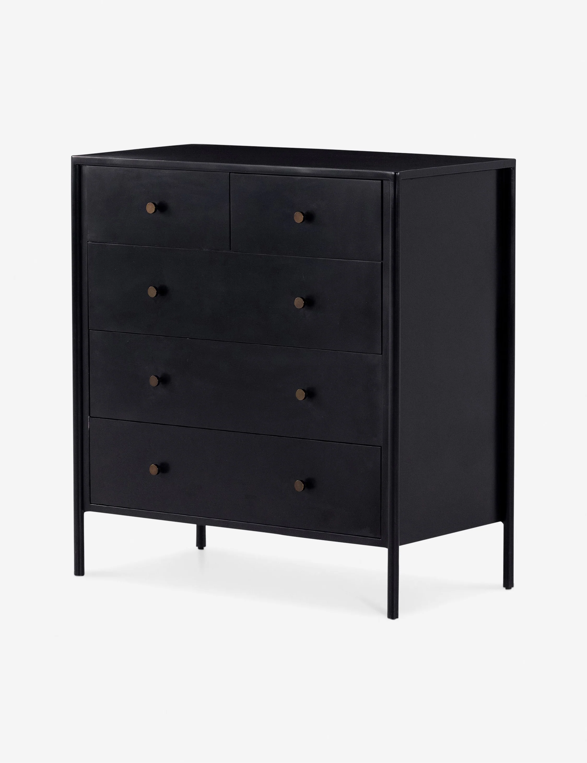 Black 5-Drawer Chest Black 5-Drawer Chest