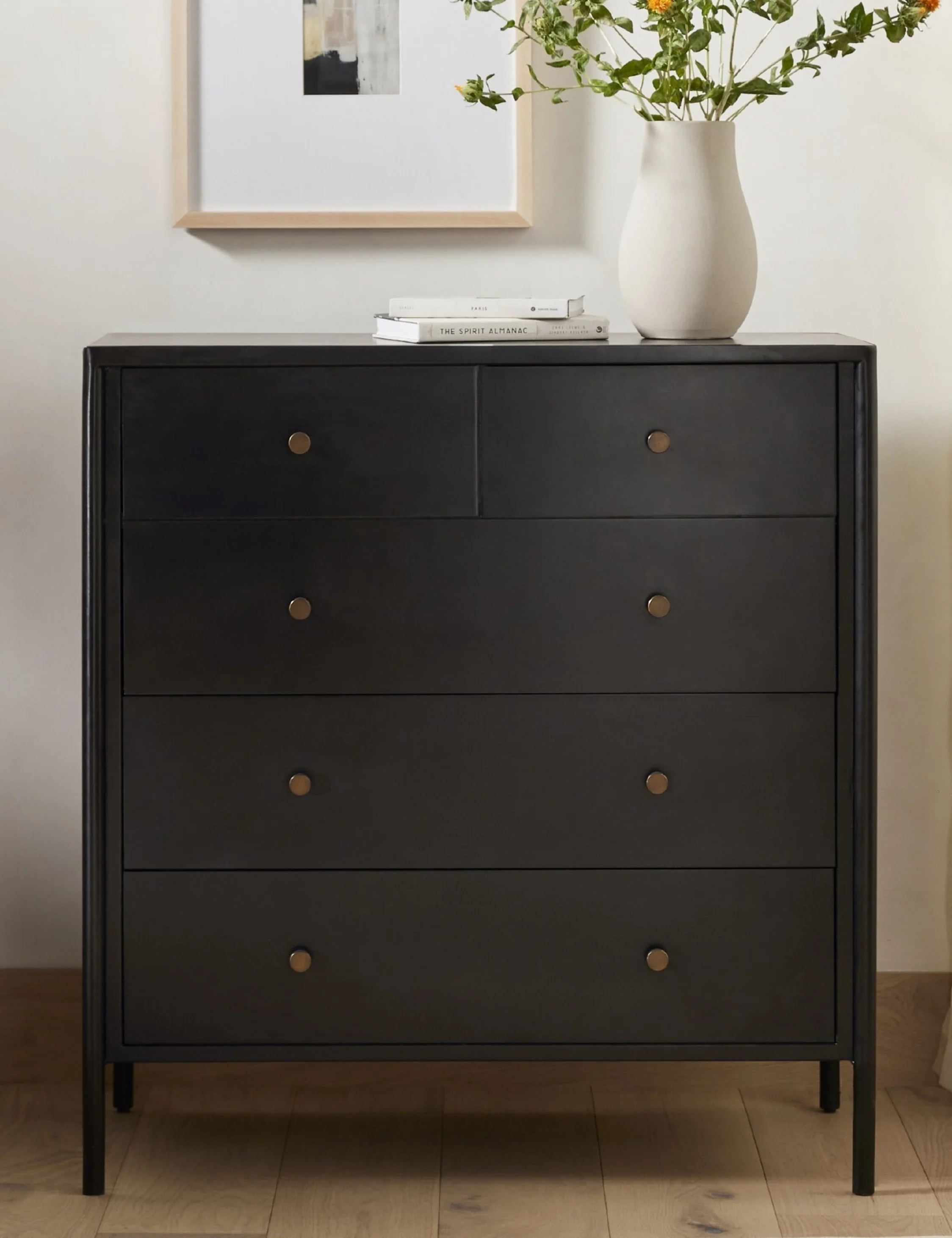 Black 5-Drawer Chest Black 5-Drawer Chest