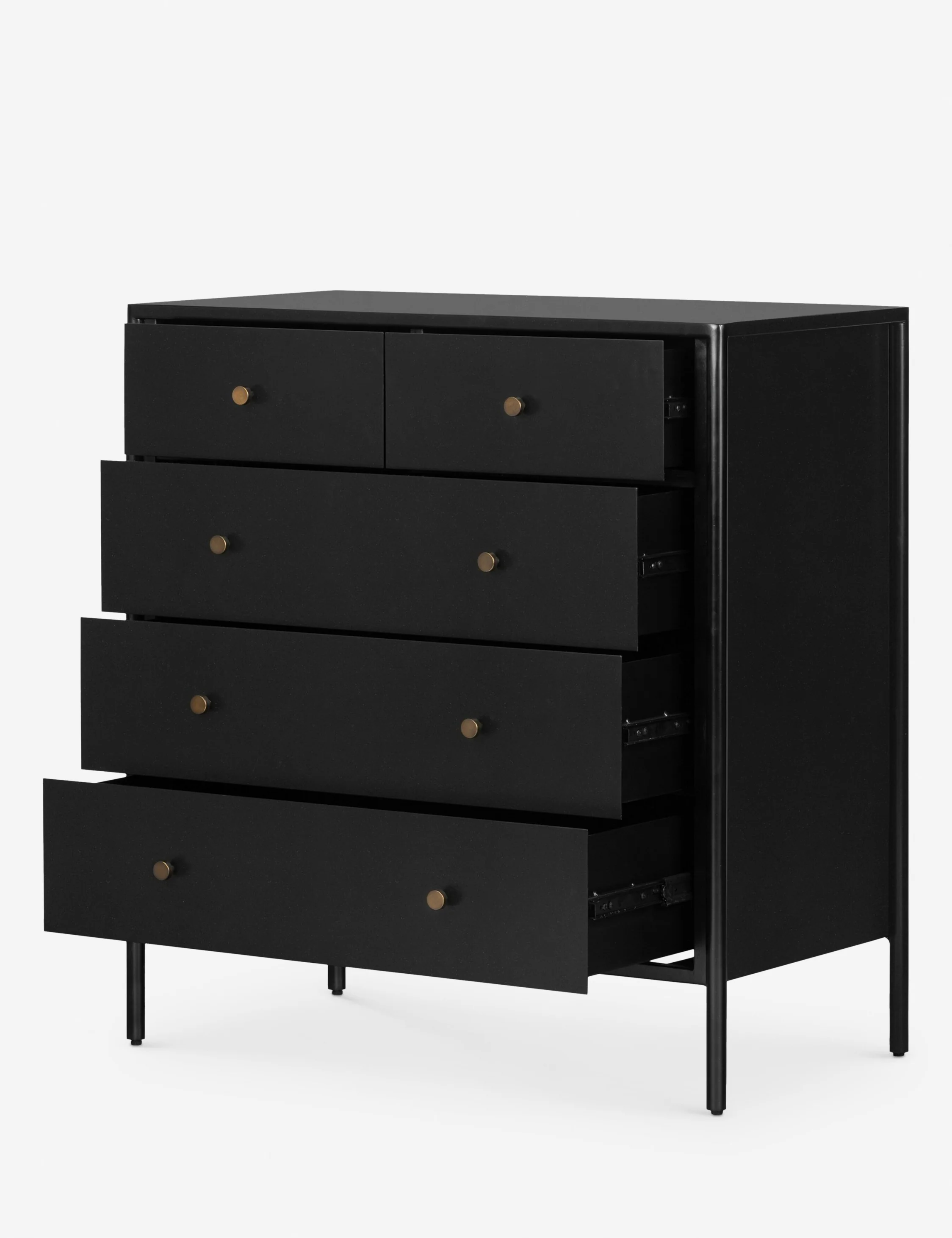 Black 5-Drawer Chest Black 5-Drawer Chest