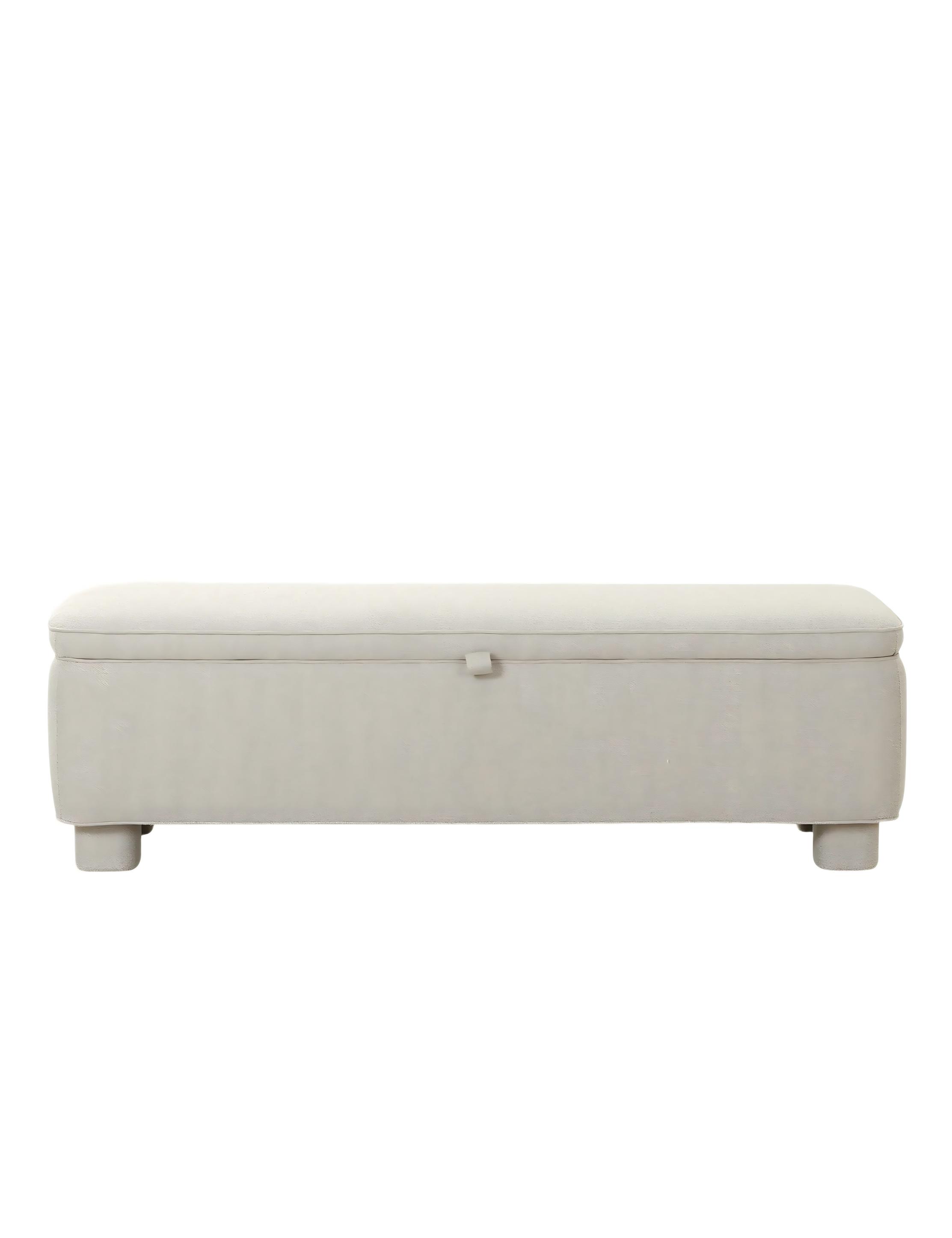 Off-White Storage Bench