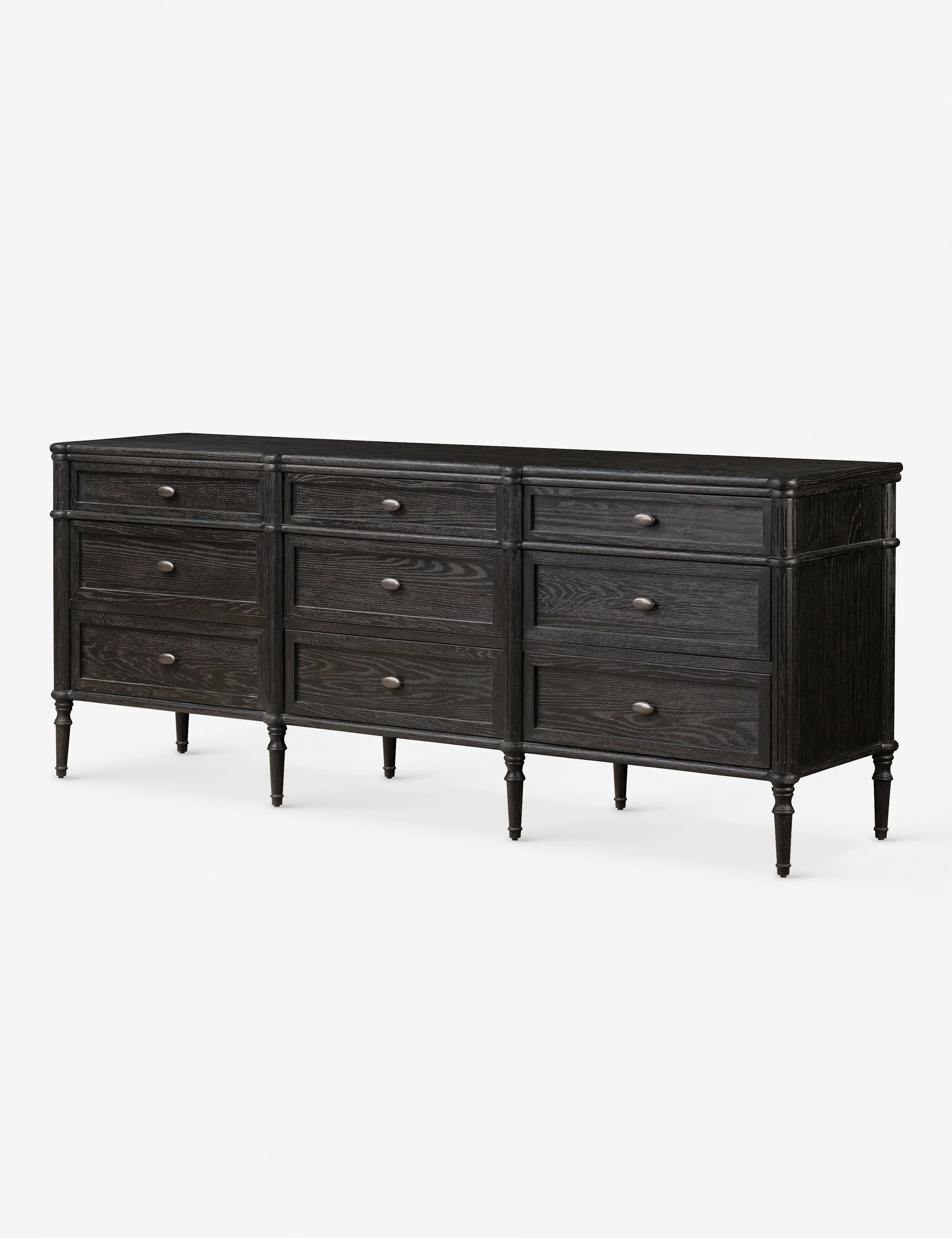 Black 9-Drawer Dresser Black 9-Drawer Dresser