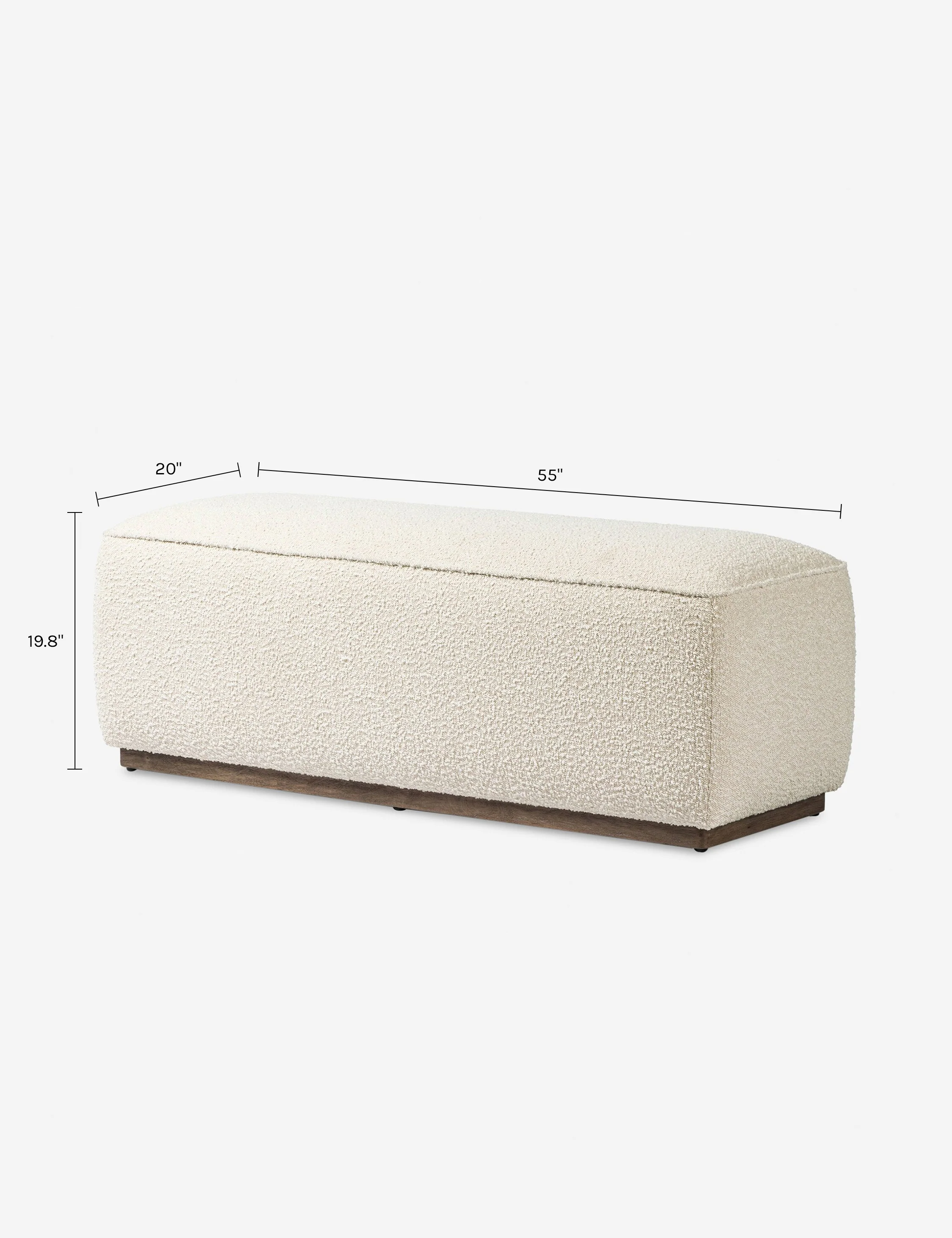 Comfortable Retro Beige Bench