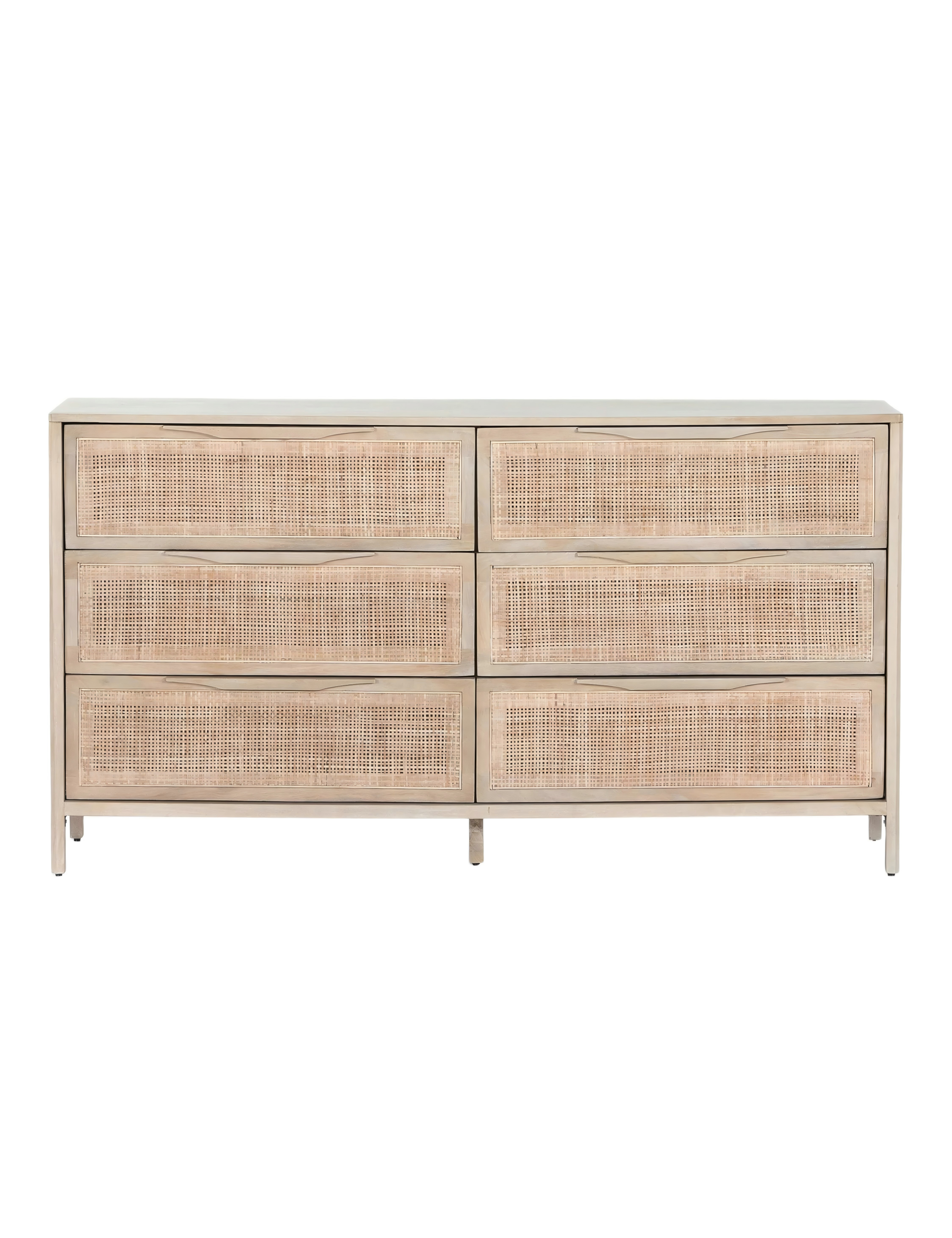 Vintage Rattan Dresser