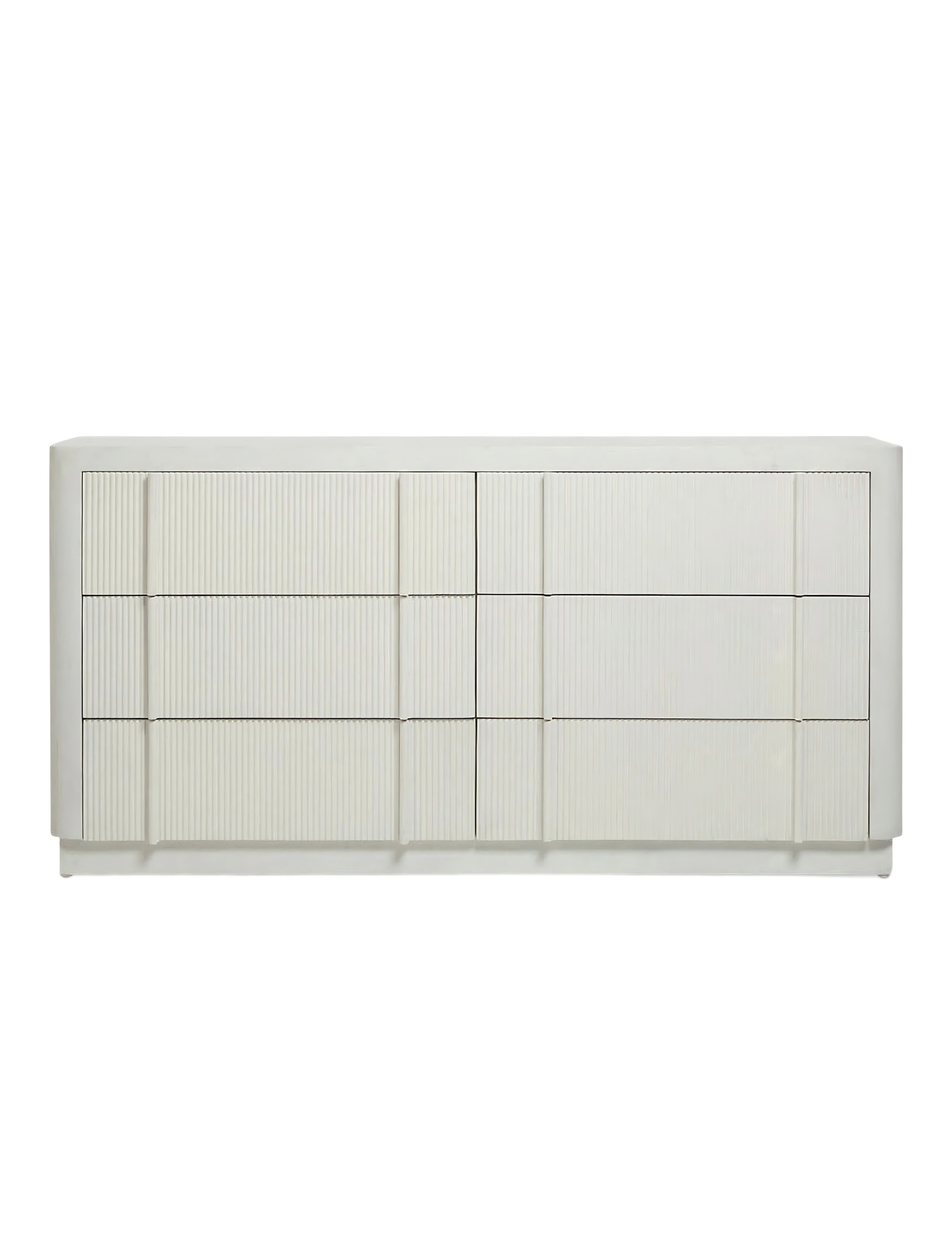 White Solid Wood Dresser
