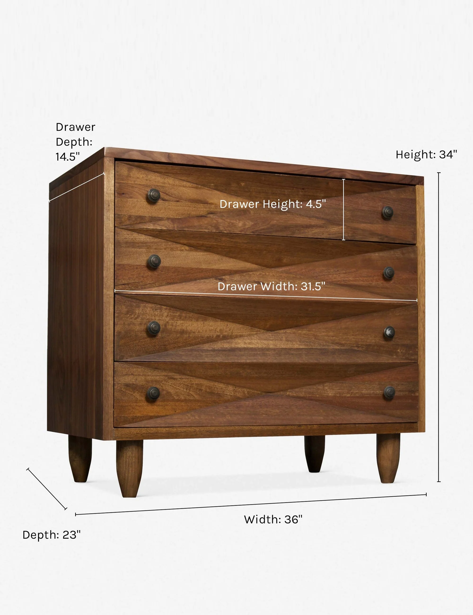 Designer Four-Drawer Dresser Designer Four-Drawer Dresser