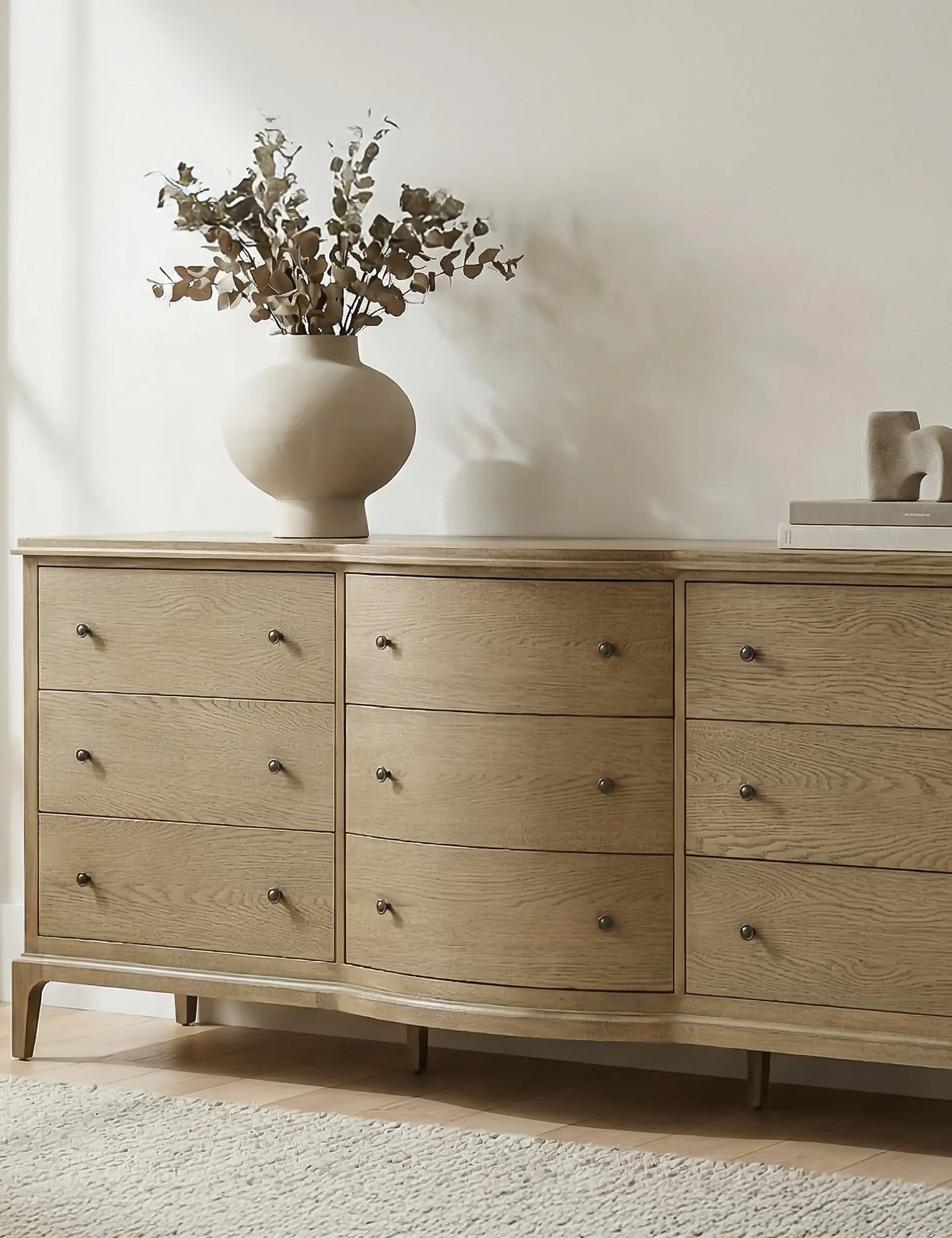 Light Brown Solid Wood Dresser