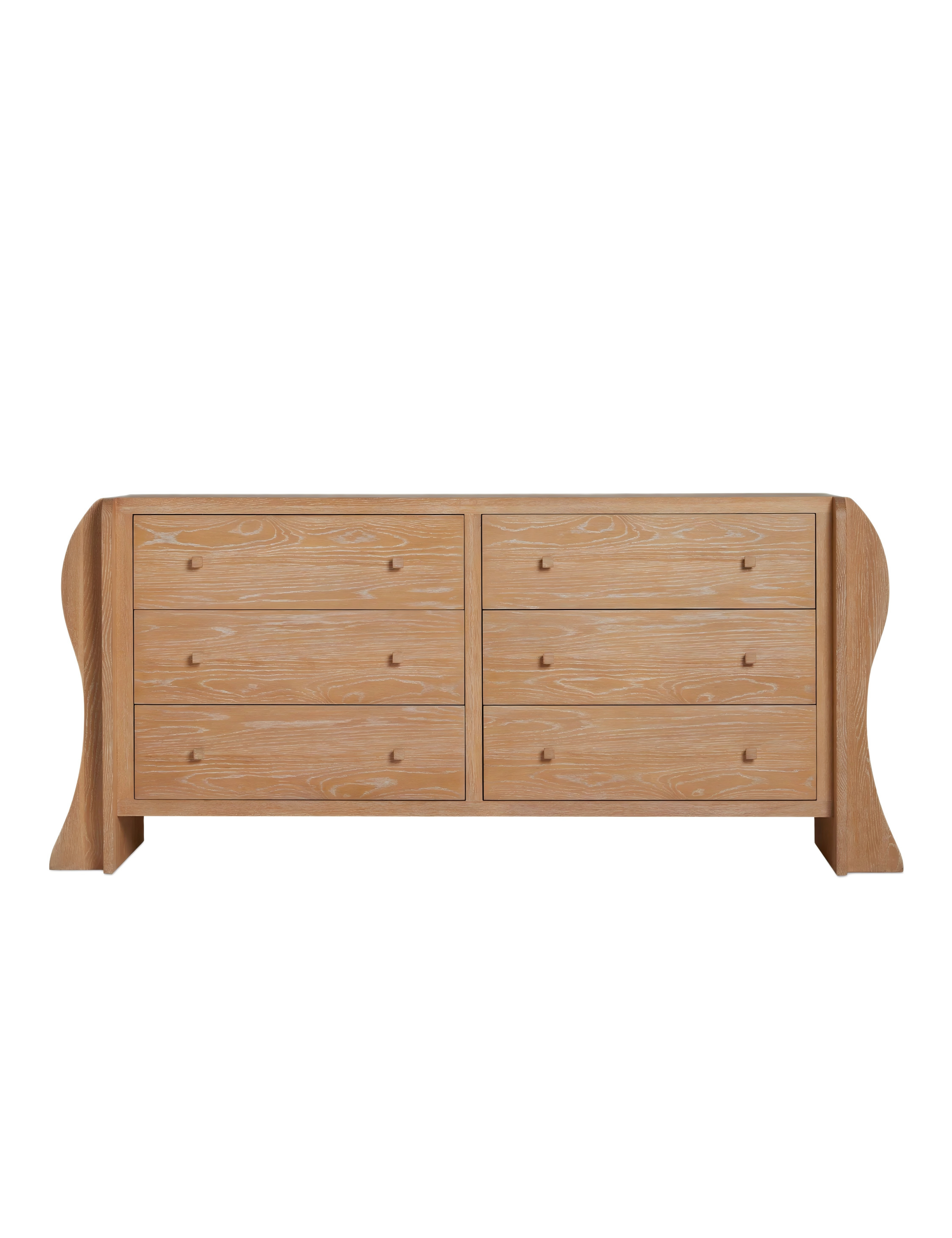 Solid Wood 6-Drawer Dresser