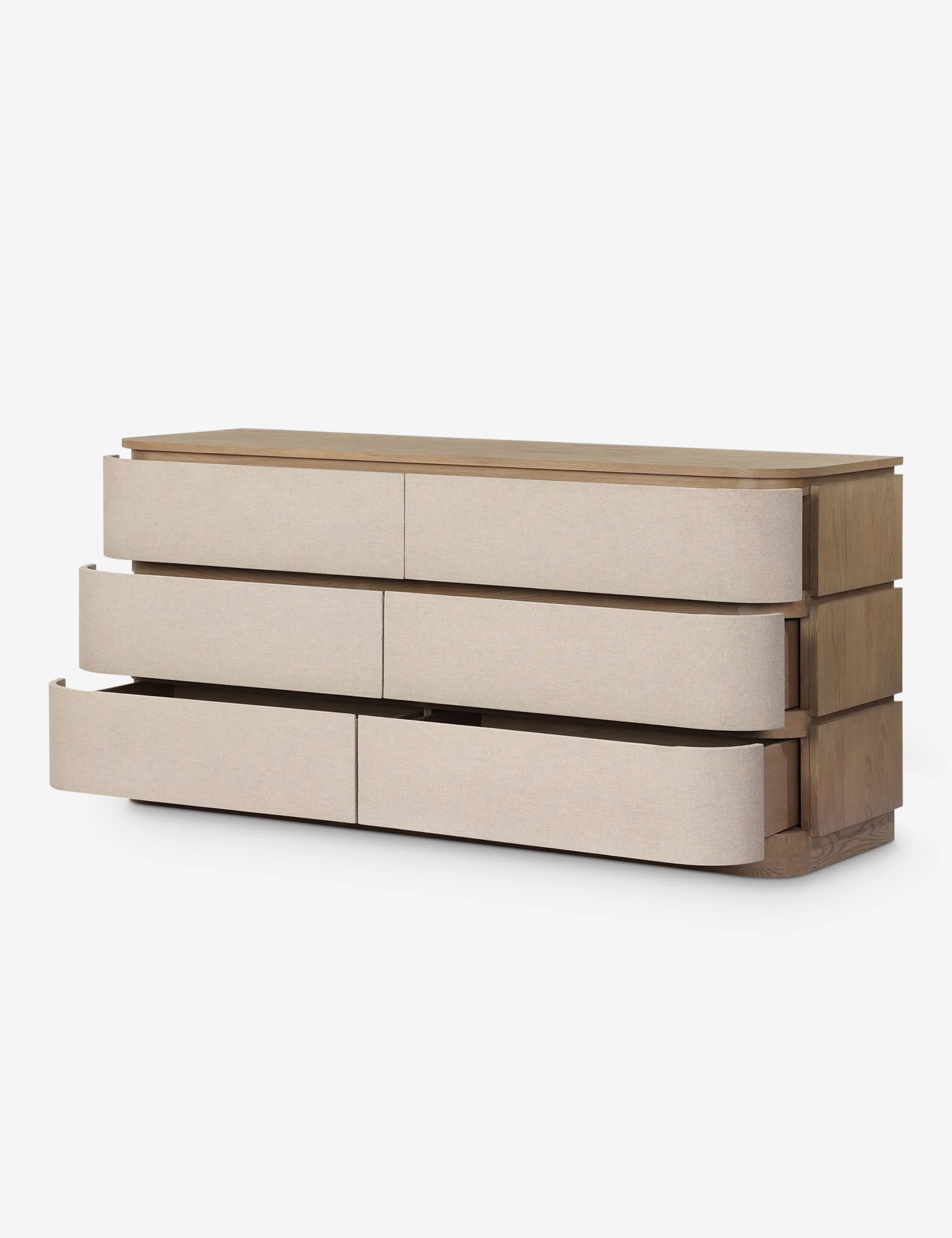 Modern Light-colored Wooden Dresser