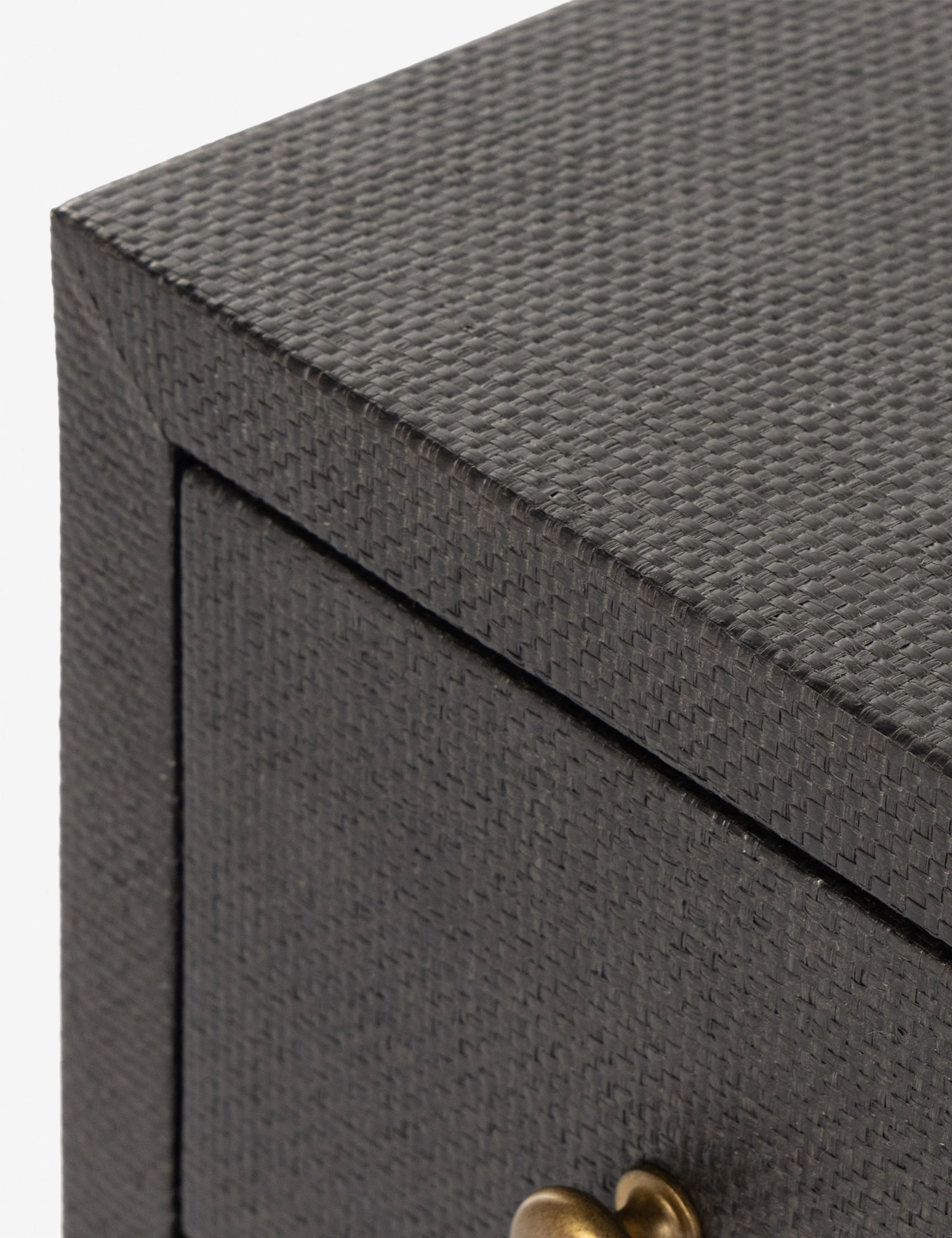Black Woven Chest of Drawers