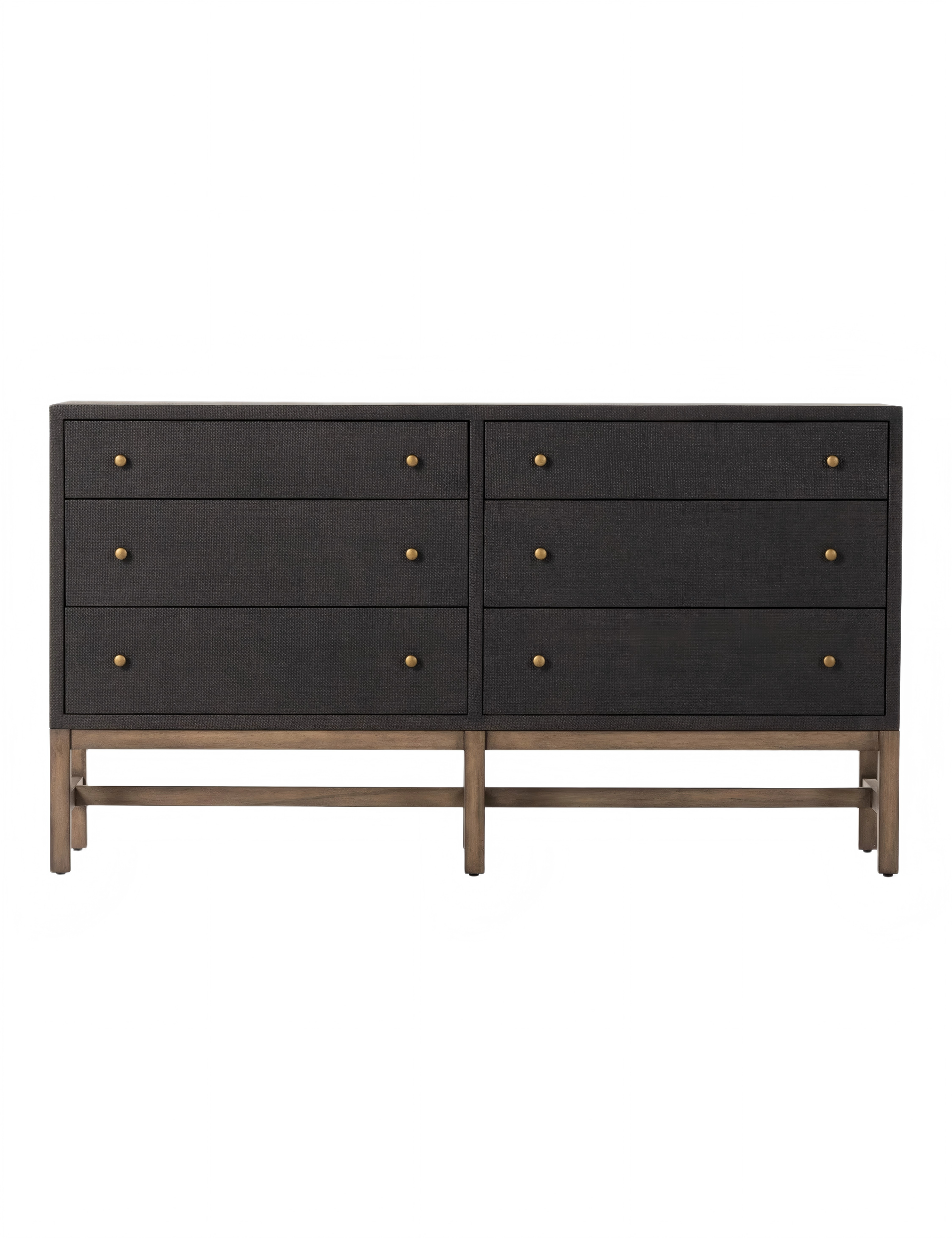 Black Woven Chest of Drawers