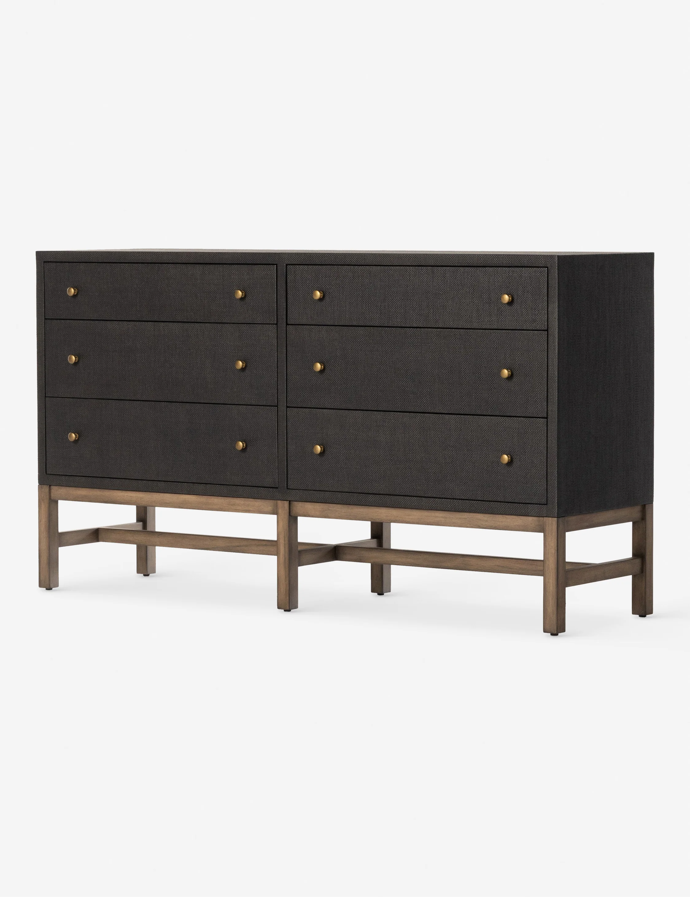Black Woven Chest of Drawers