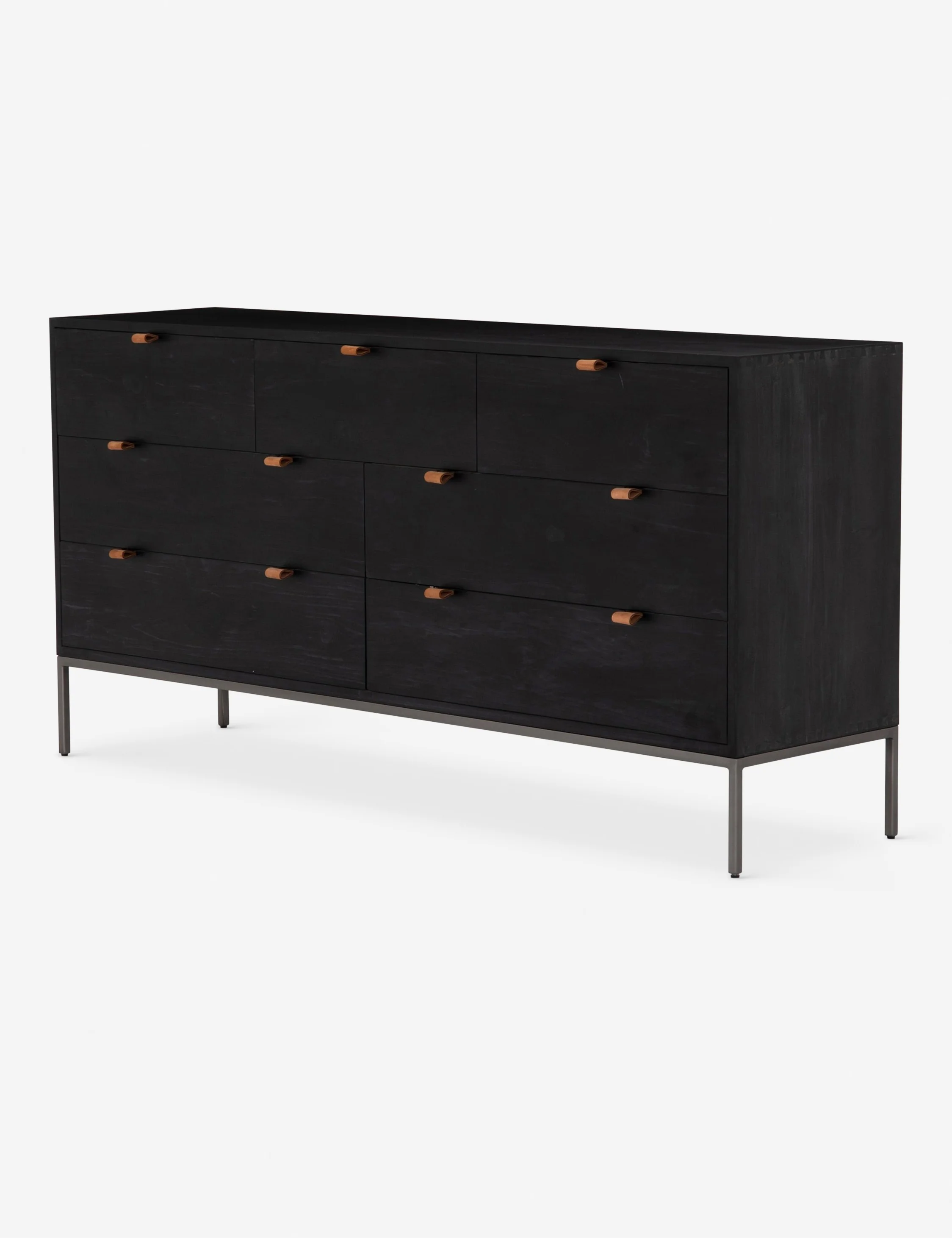 Black 7-Drawer Dresser Black 7-Drawer Dresser