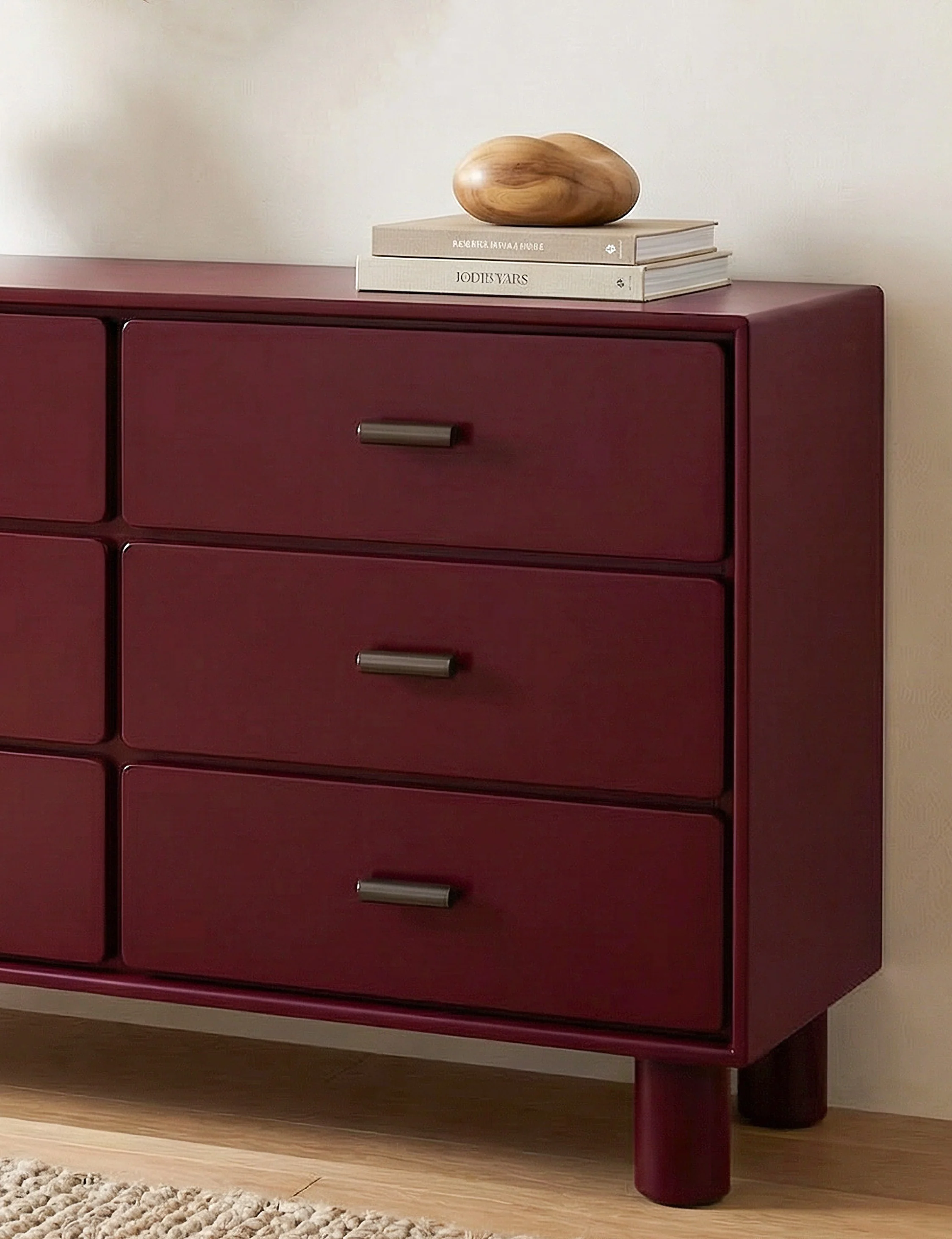 Burgundy Vintage Dresser