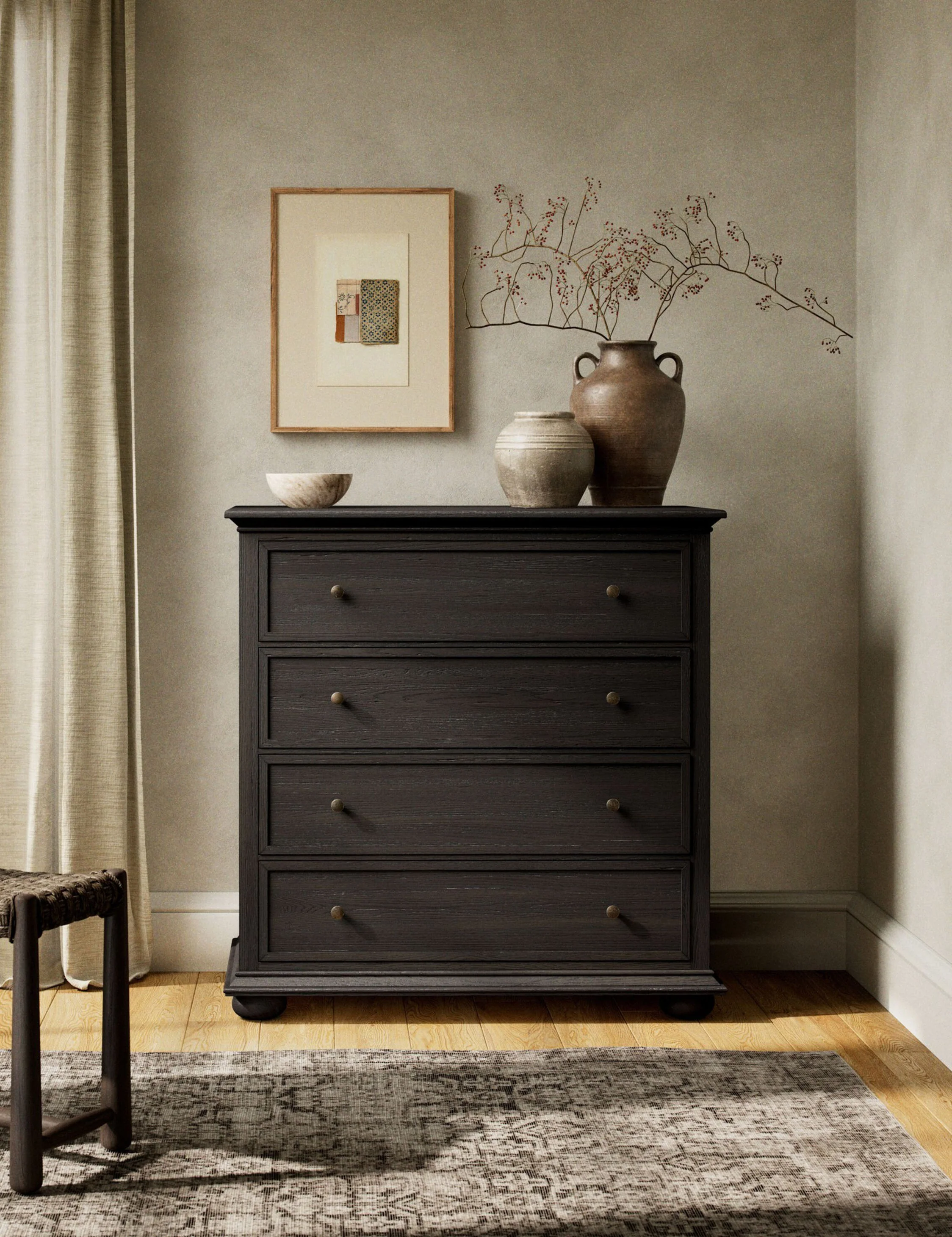 Black Oak Tall Dresser Black Oak Tall Dresser