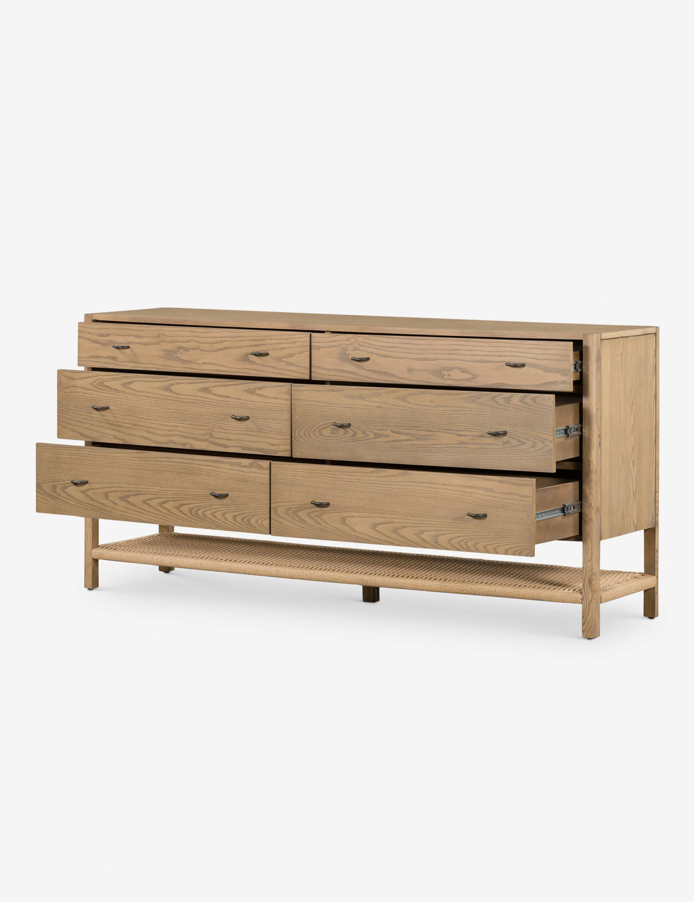 Ash Wood 6-Drawer Dresser Ash Wood 6-Drawer Dresser