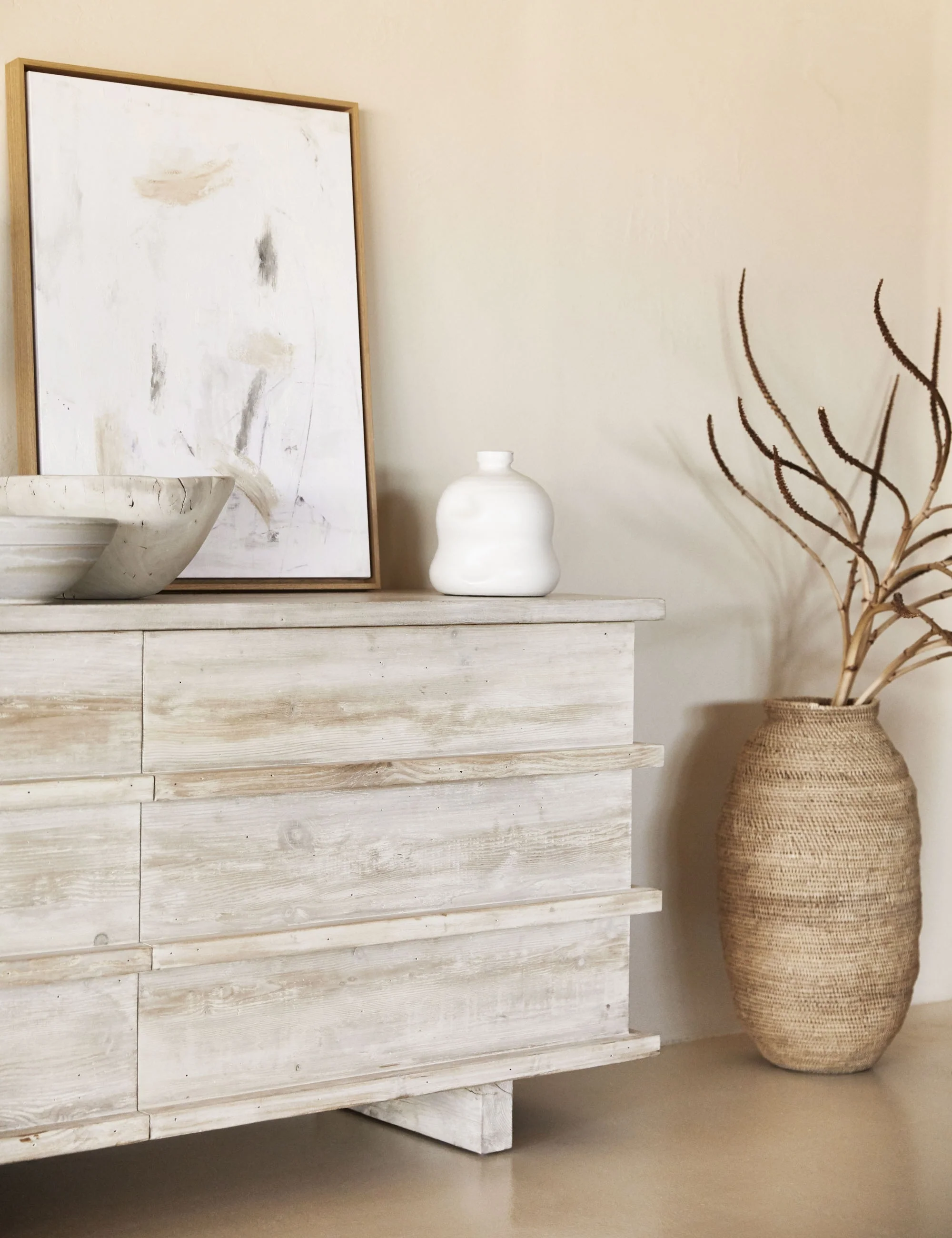 White Wash 6-Drawer Dresser White Wash 6-Drawer Dresser