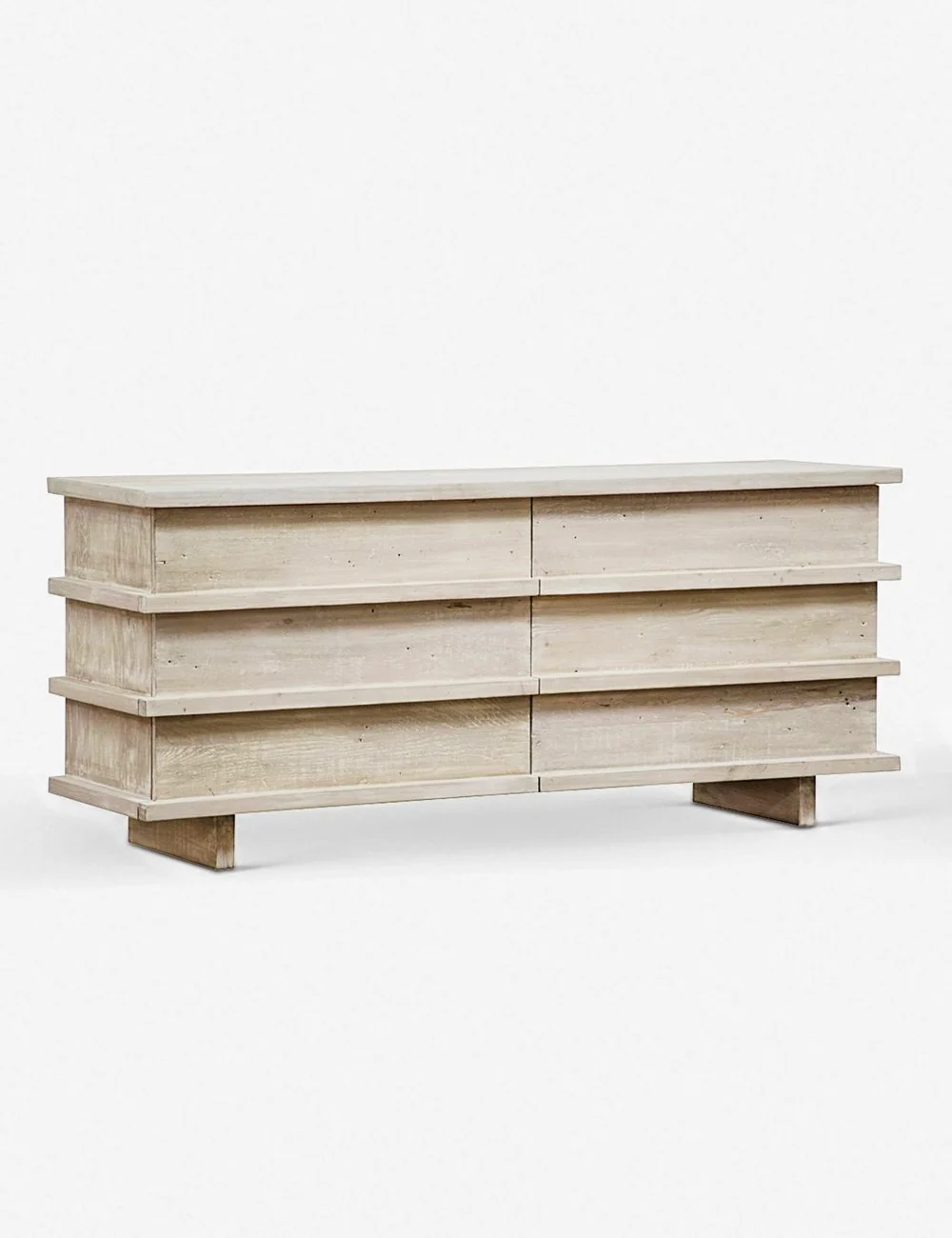 White Wash 6-Drawer Dresser White Wash 6-Drawer Dresser