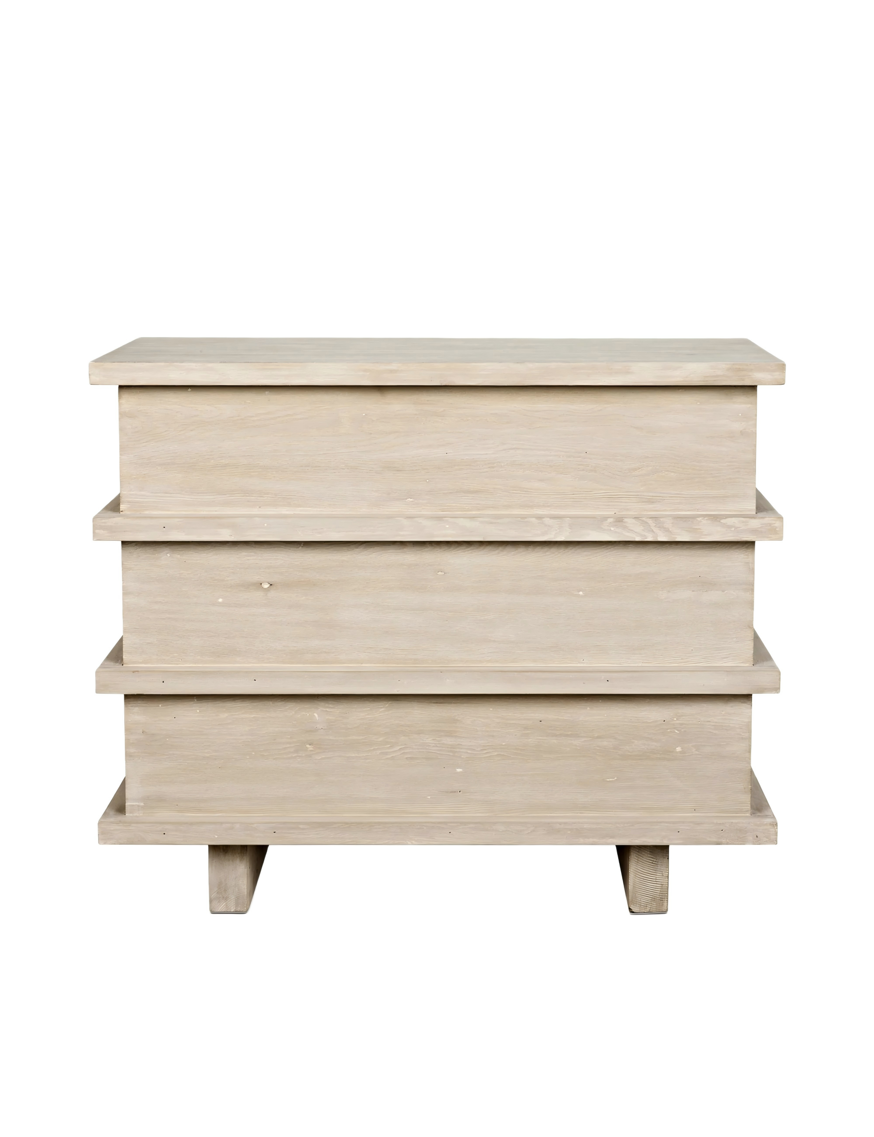 White Washed 3-Drawer Chest