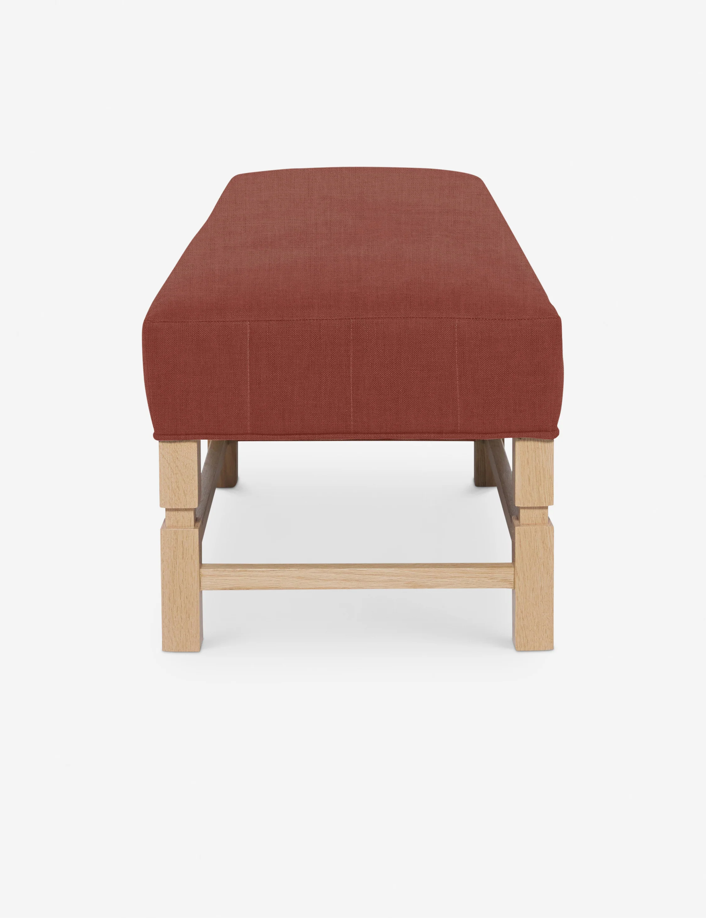 Red Linen Bench Red Linen Bench