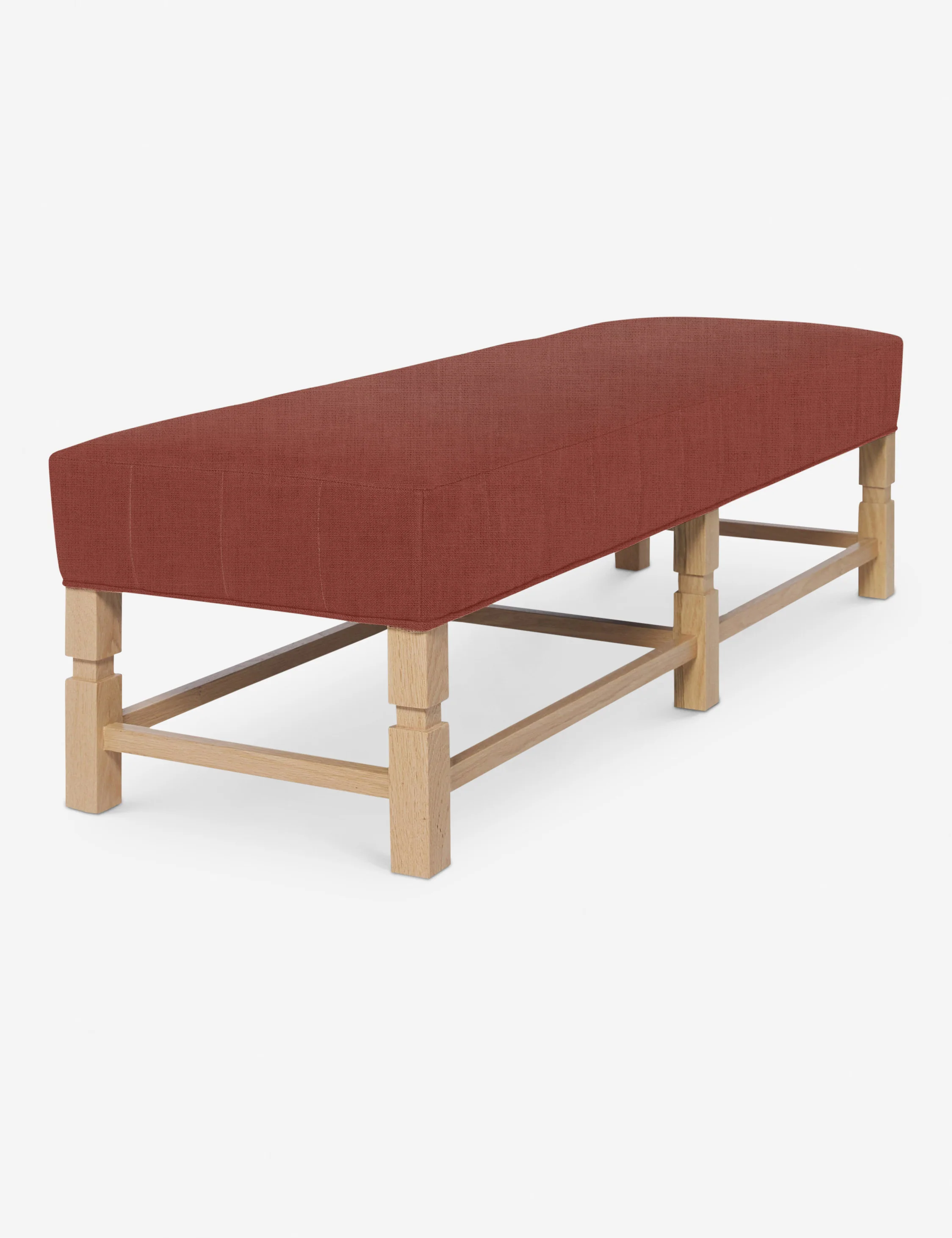 Red Linen Bench Red Linen Bench