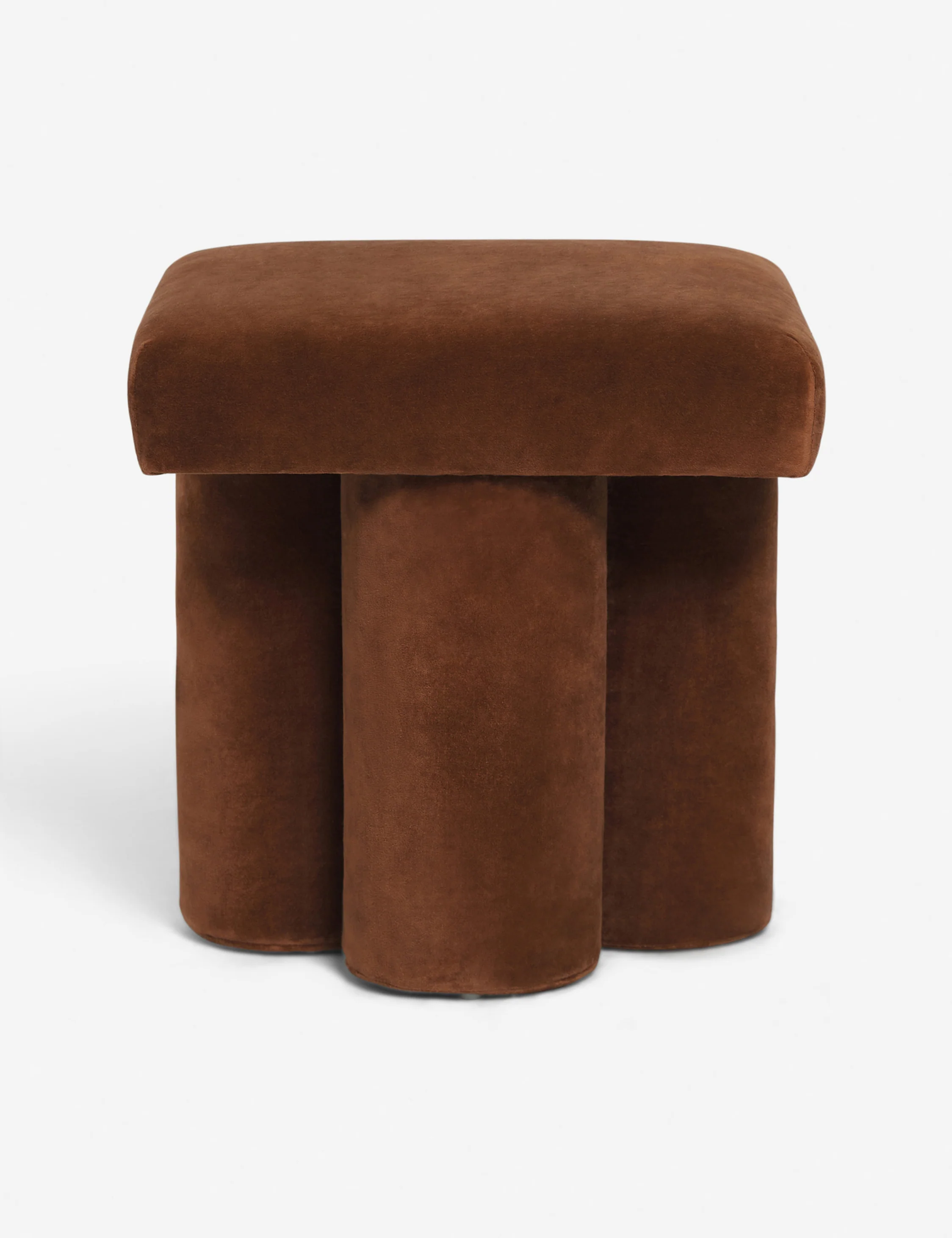 2026052600553679 Brown Velvet Footstool