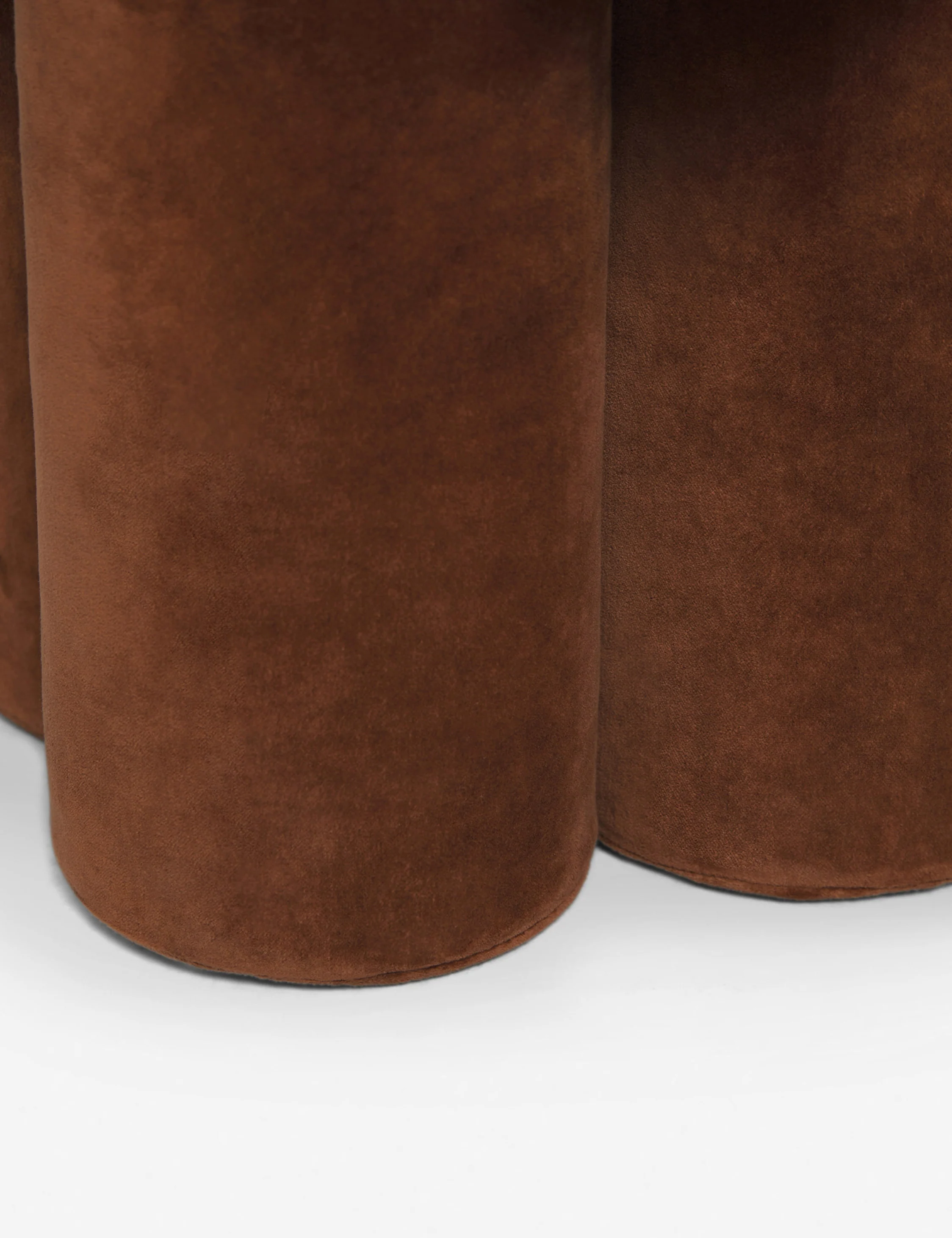 Brown Velvet Footstool Brown Velvet Footstool