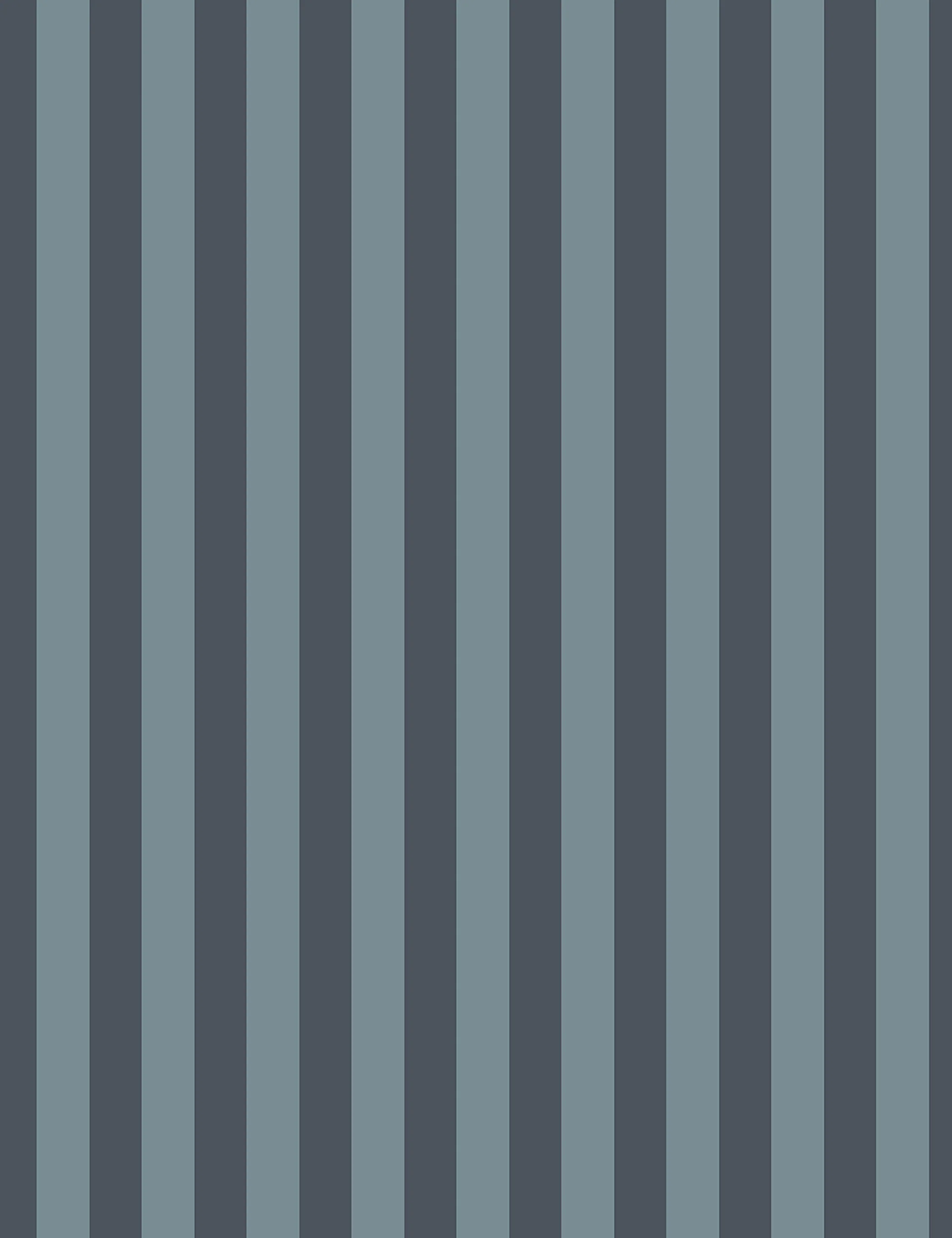Blue Striped Storage Ottoman
