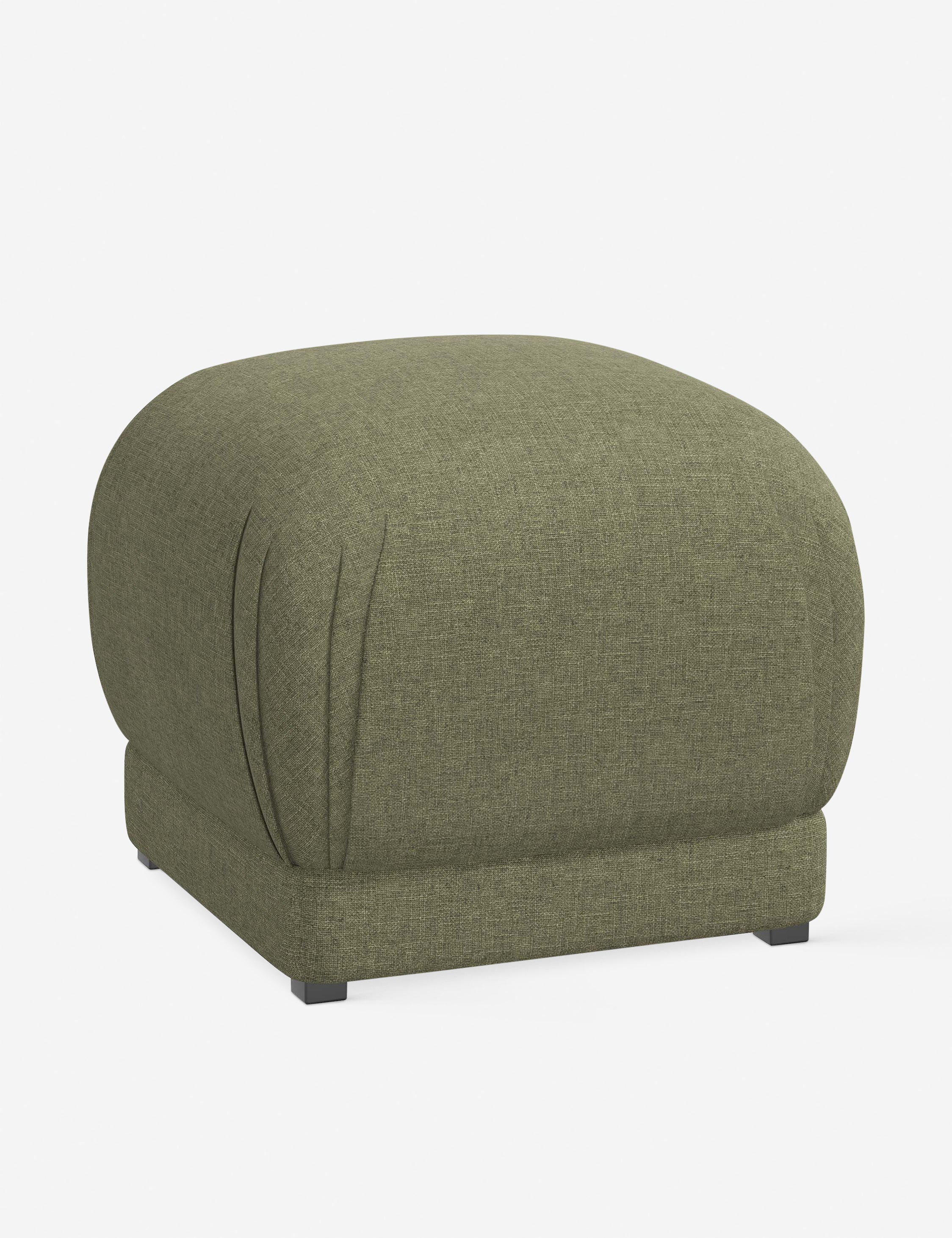 White Linen Footstool