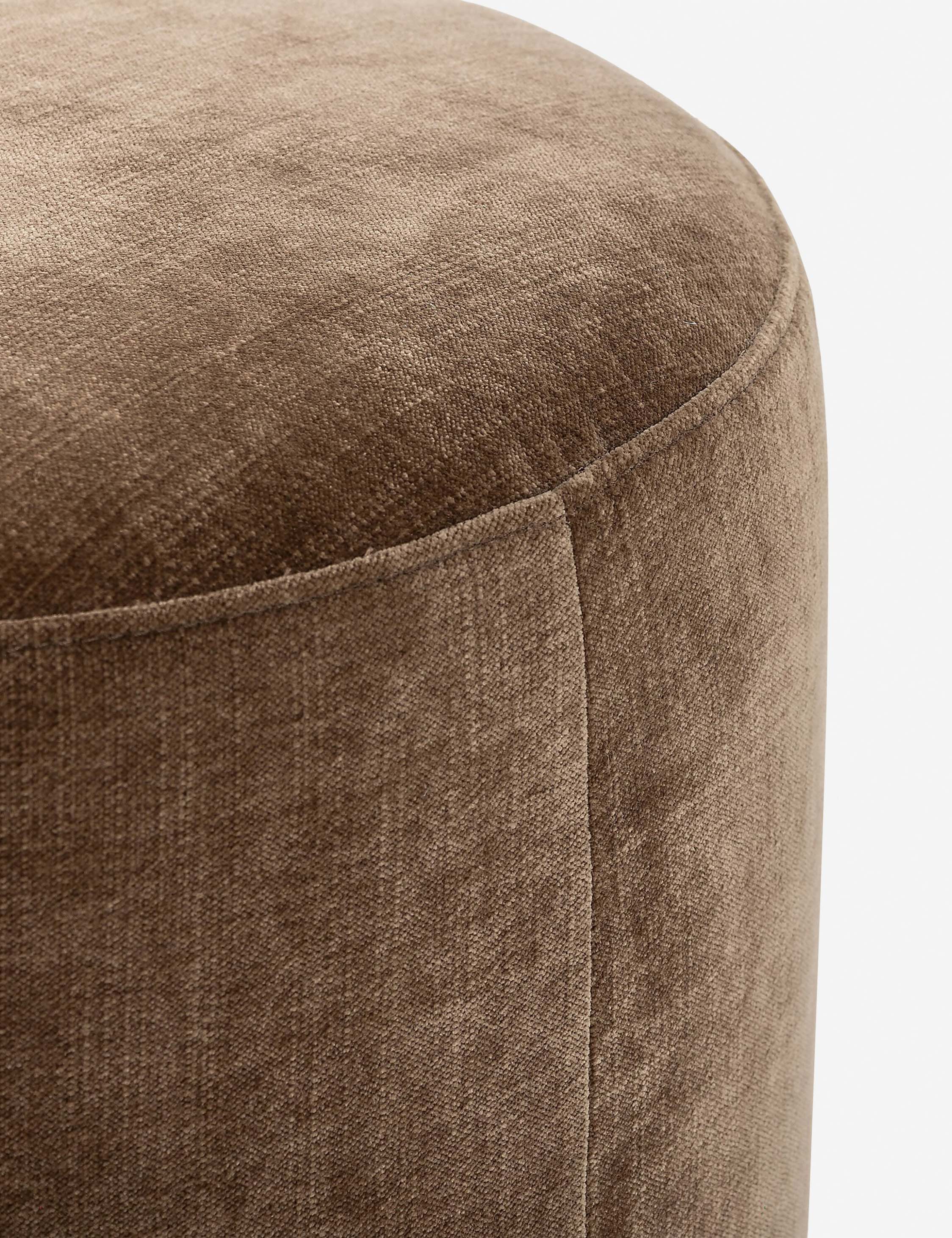 Dark Round Ottoman Dark Round Ottoman