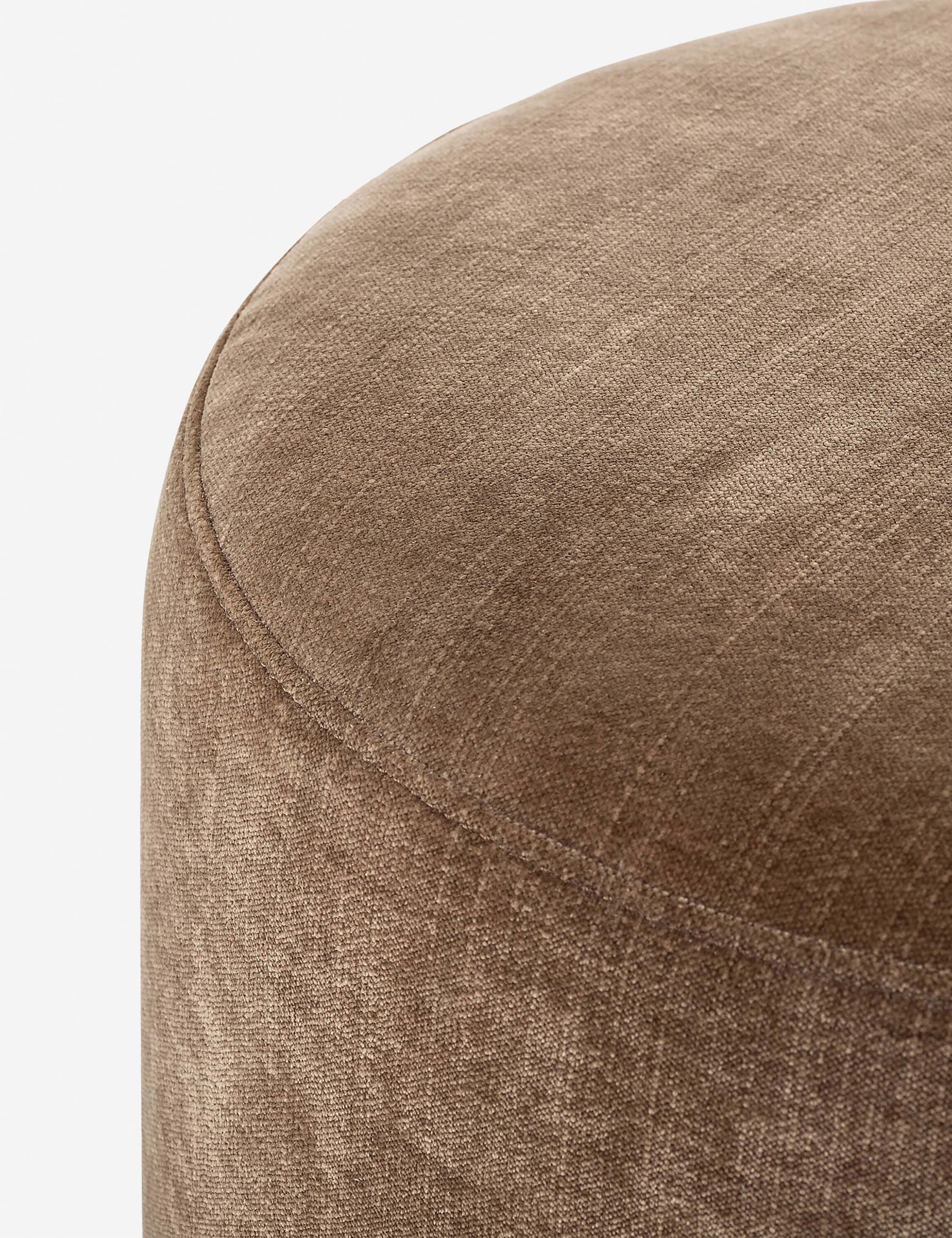 Dark Round Ottoman Dark Round Ottoman