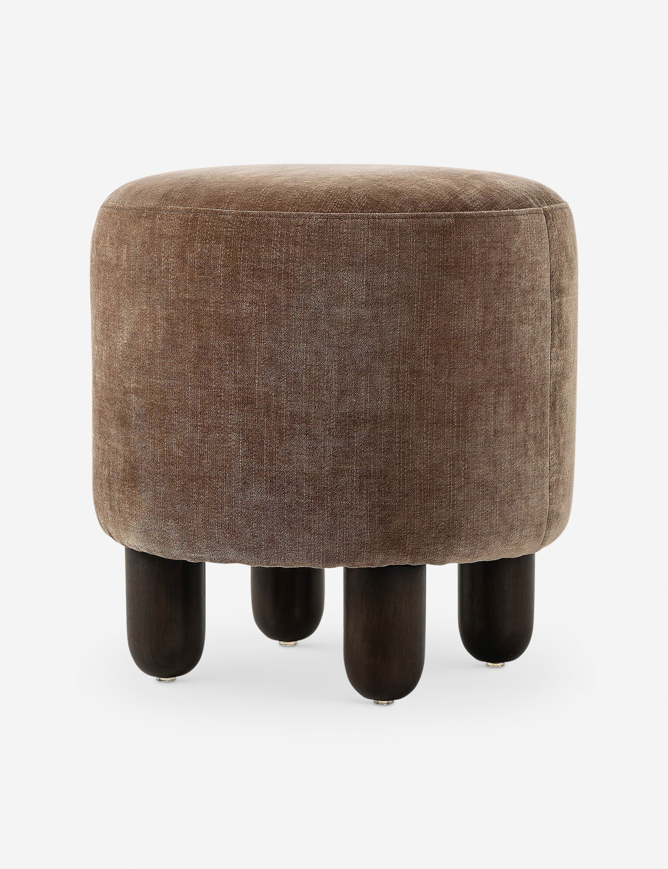 Dark Round Ottoman Dark Round Ottoman