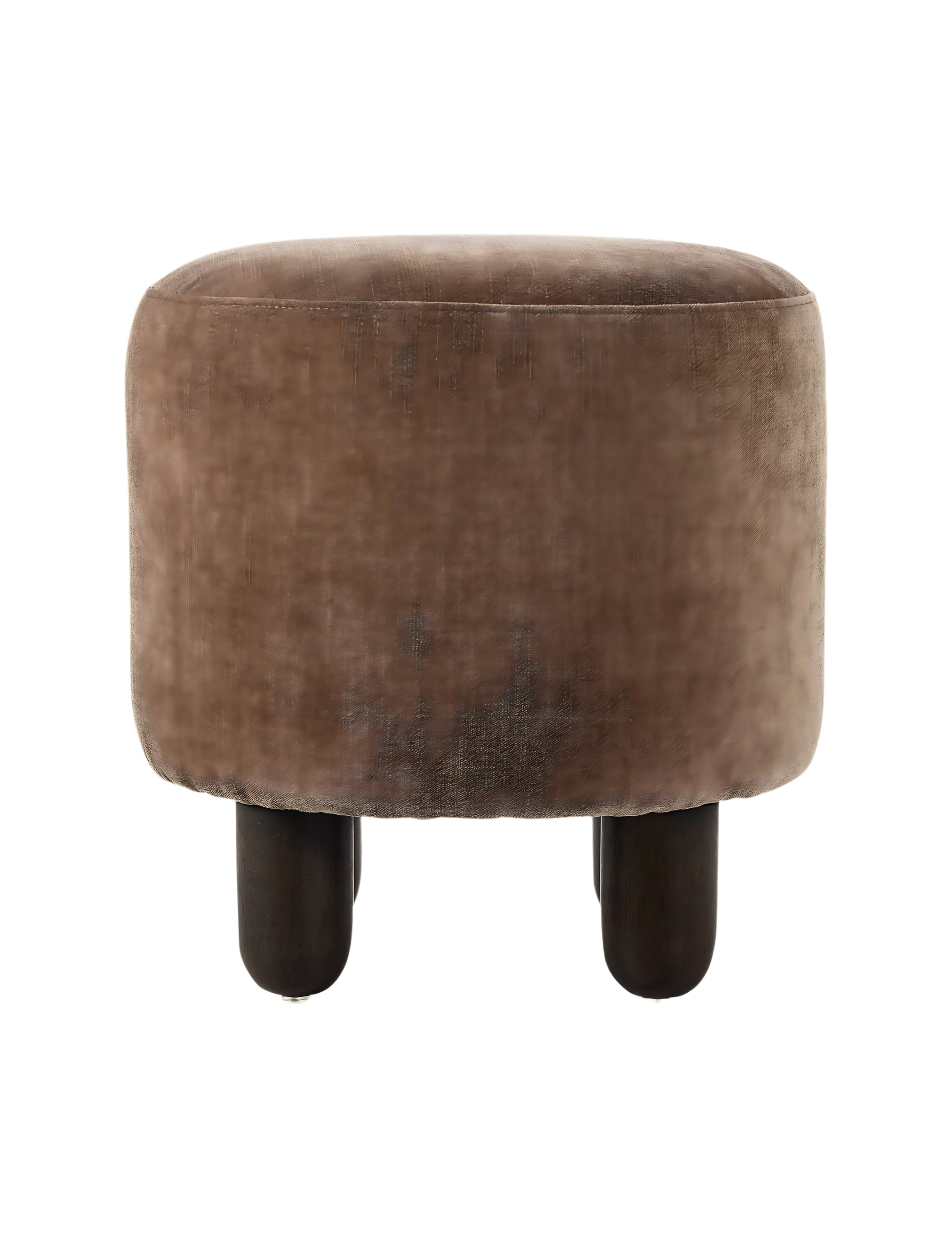 Dark Round Ottoman