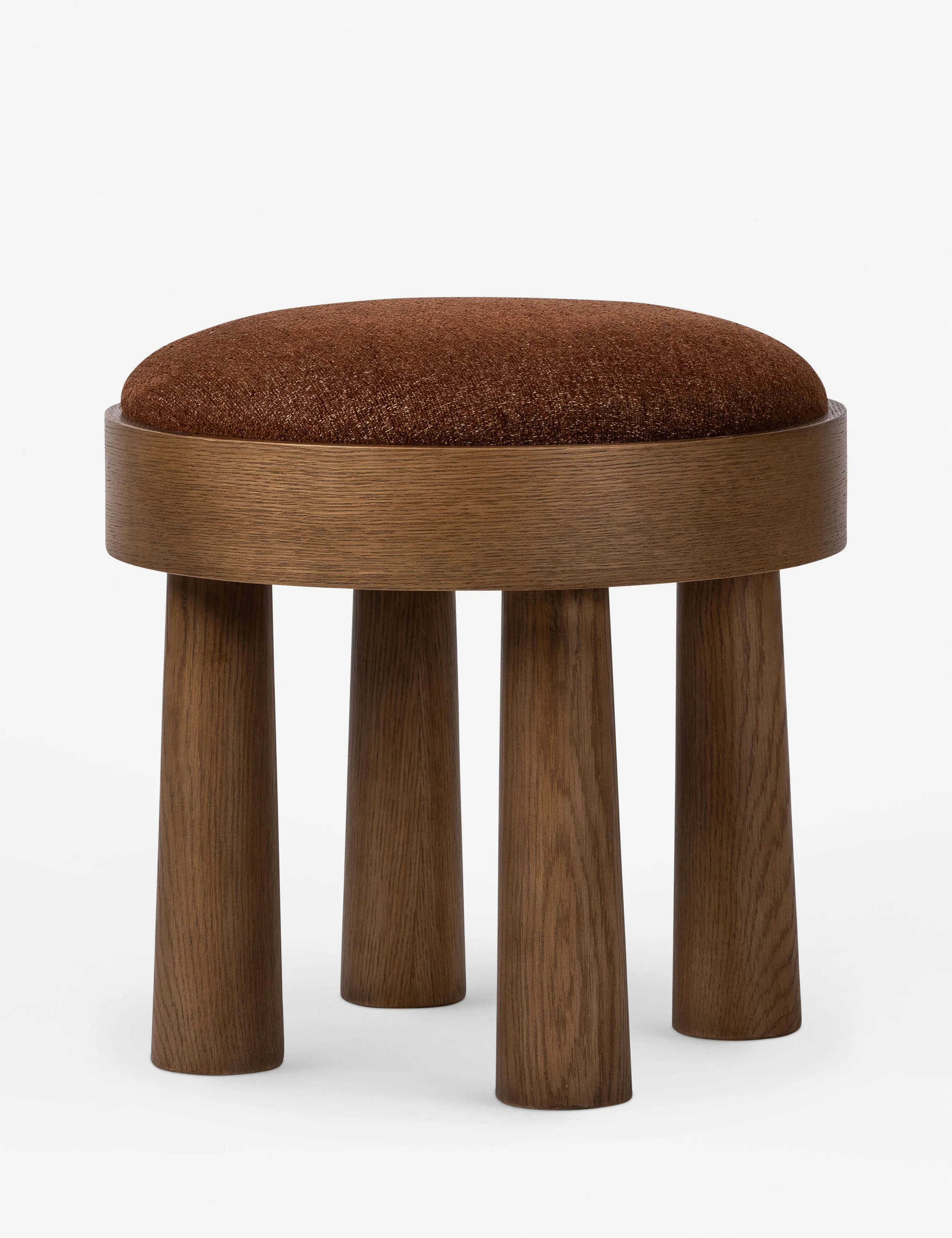 Retro Solid Wood Upholstered Stool Retro Solid Wood Upholstered Stool
