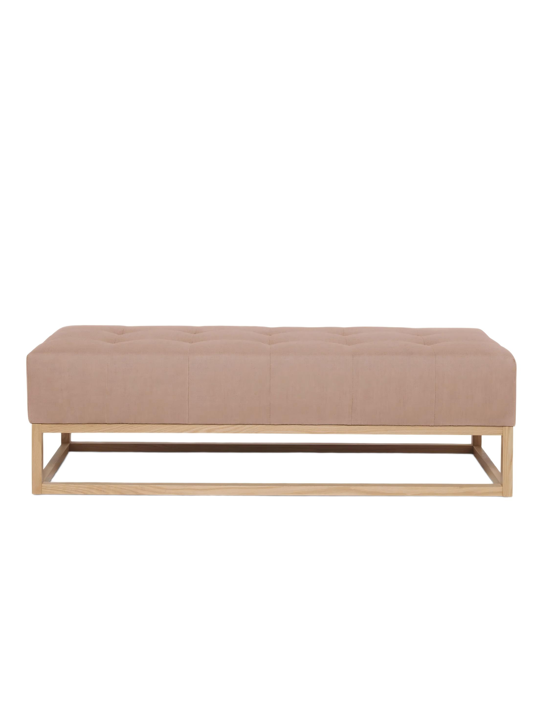 Elegant Linen Bench