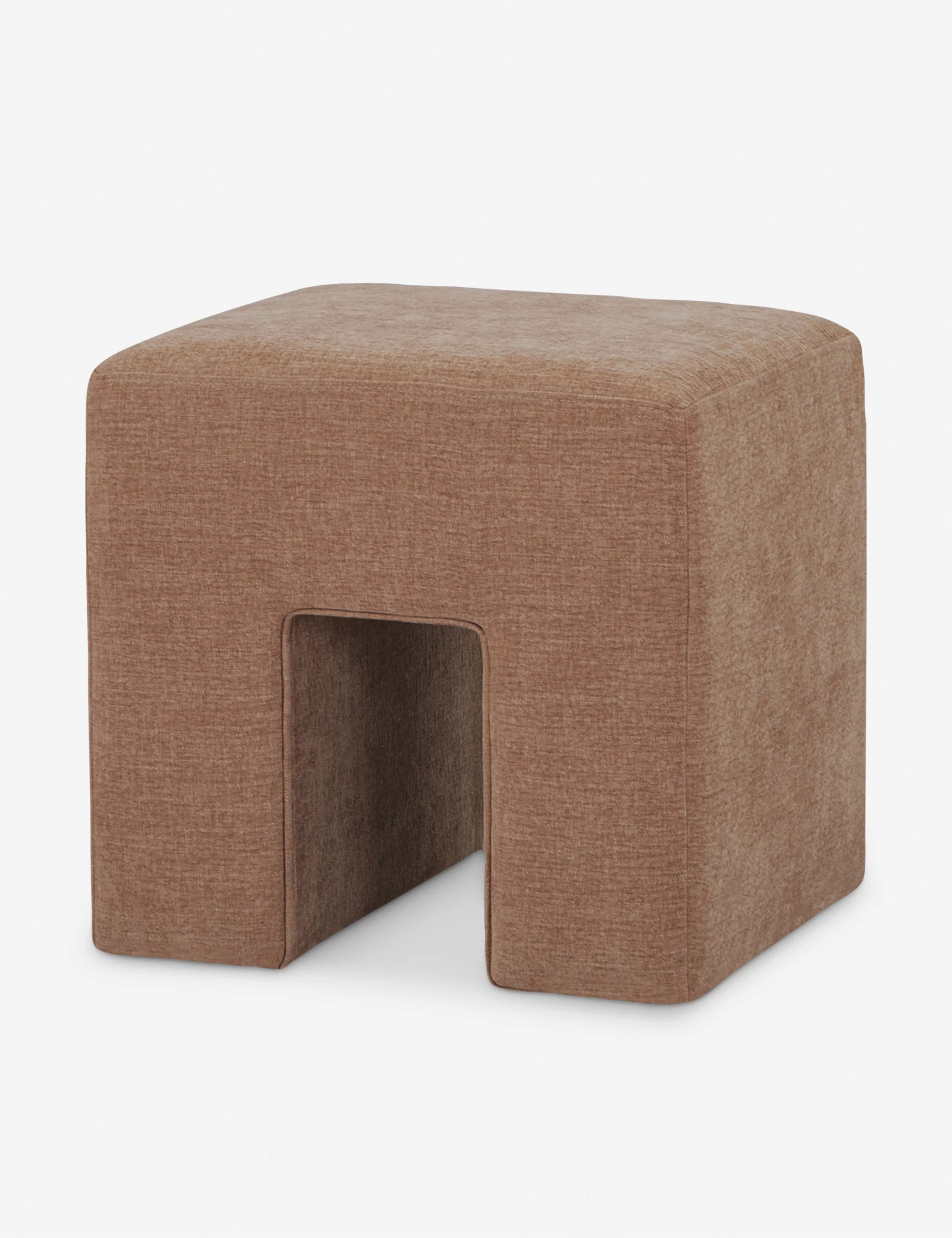 Khaki Upholstered Stool