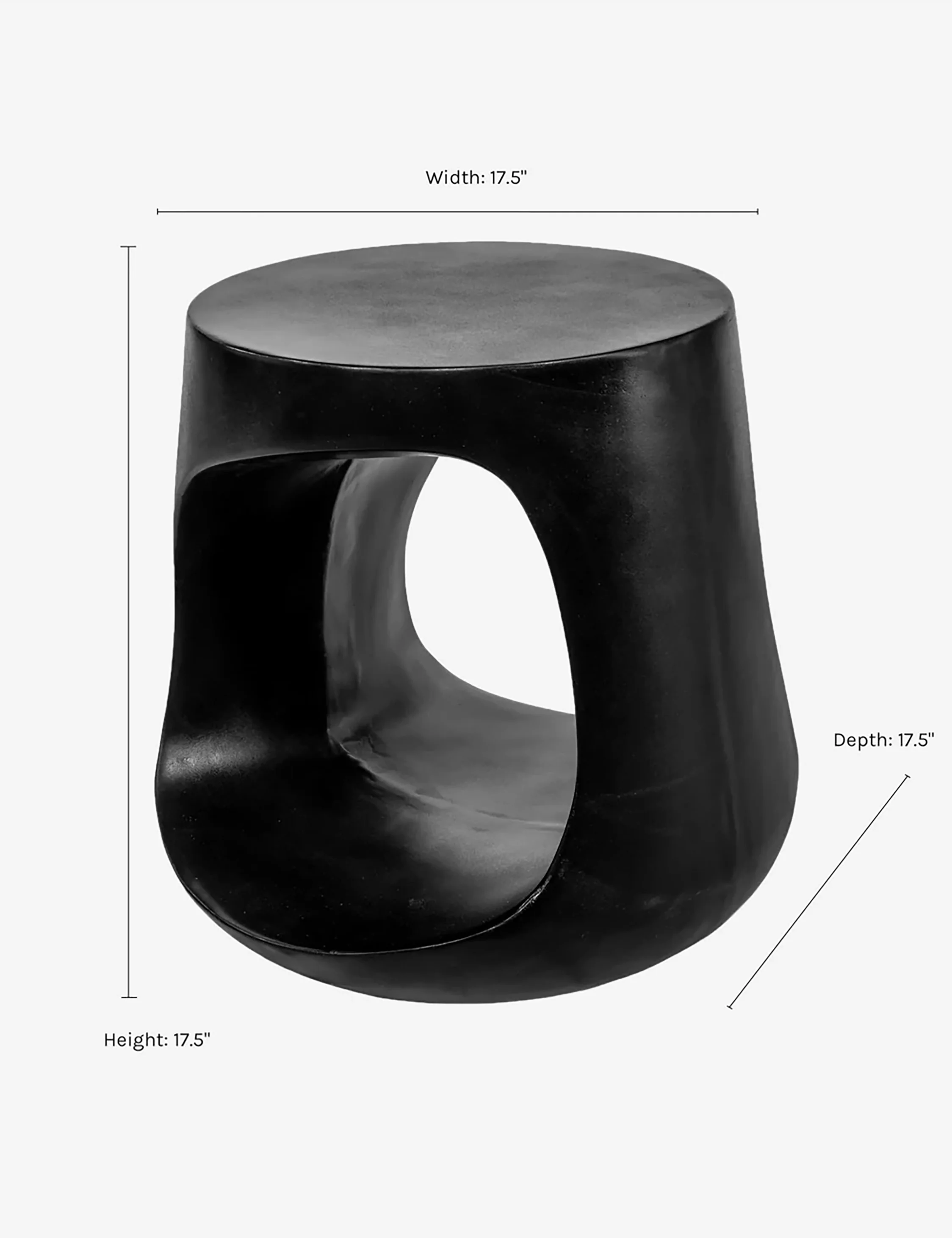 Stylish Black Footstool Stylish Black Footstool